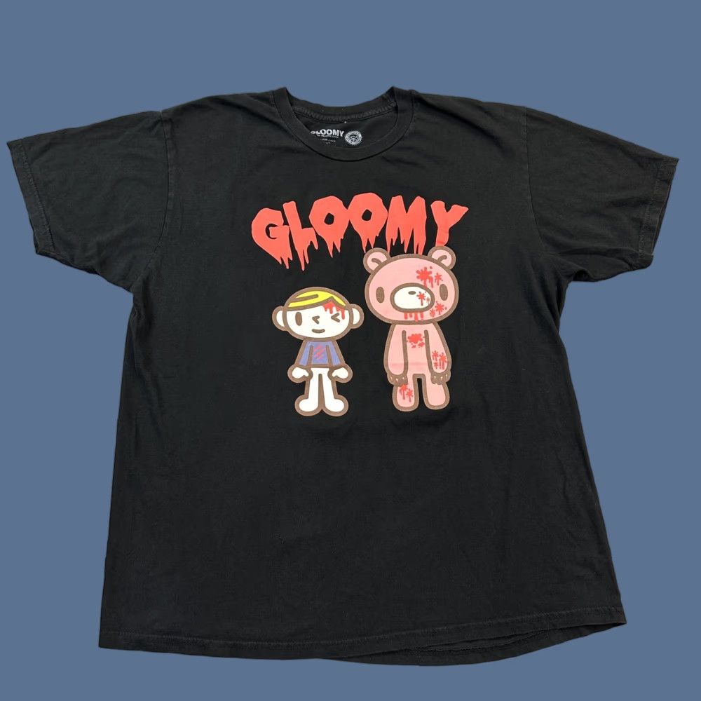 Vintage Gloomy Bear Shirt Mens XL Black Mori Chack Graphic Blood Stain Anime Tee Size US XL / EU 56 / 4 - 1 Thumbnail
