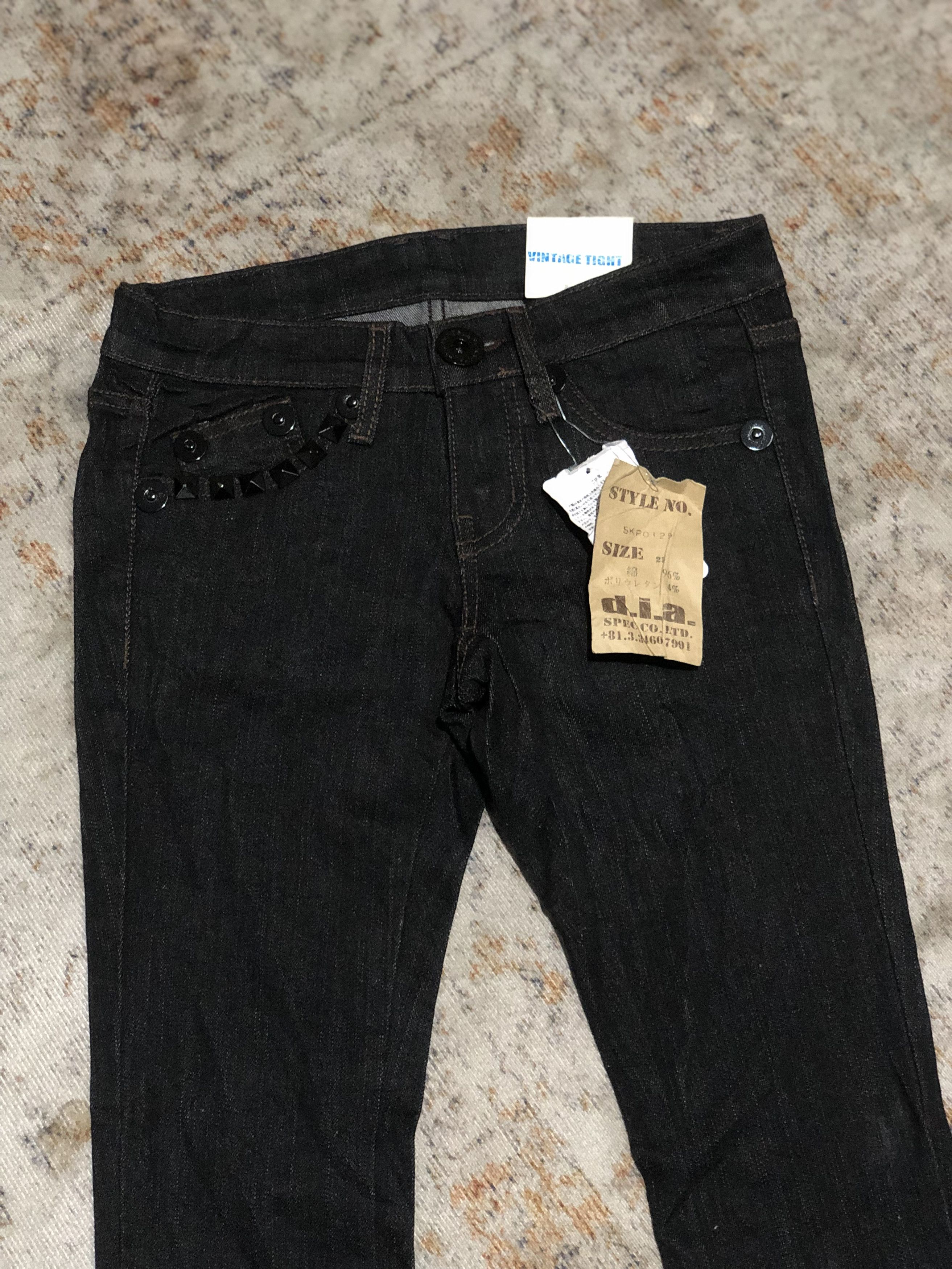 If Six Was Nine d.i.a gyaru japanese denim jeans pants Size 25" / US 0 / IT 36 - 3 Thumbnail
