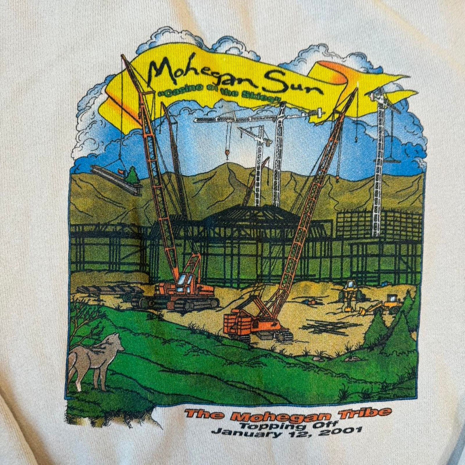 Tultex × Vintage y2k Perini construction Mohegan Sun Casino Crewneck Size US XL / EU 56 / 4 - 2 Thumbnail