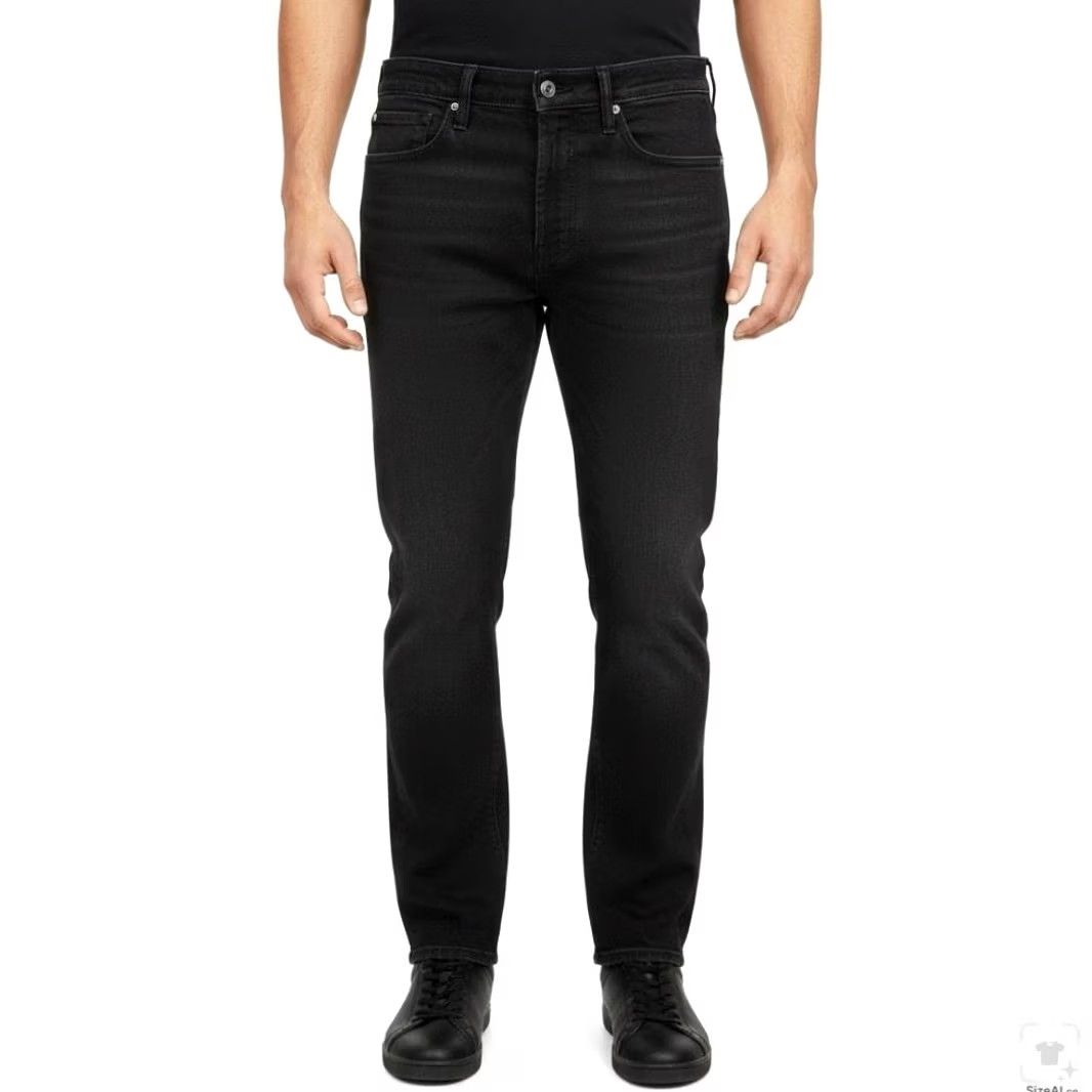 Levi's Levi's 514 Jeans Mens 36x34 Dark Wash Black Straight Denim Stretch Zip Fly 5-Pocket Logo Size US 36 / EU 52 - 4 Thumbnail