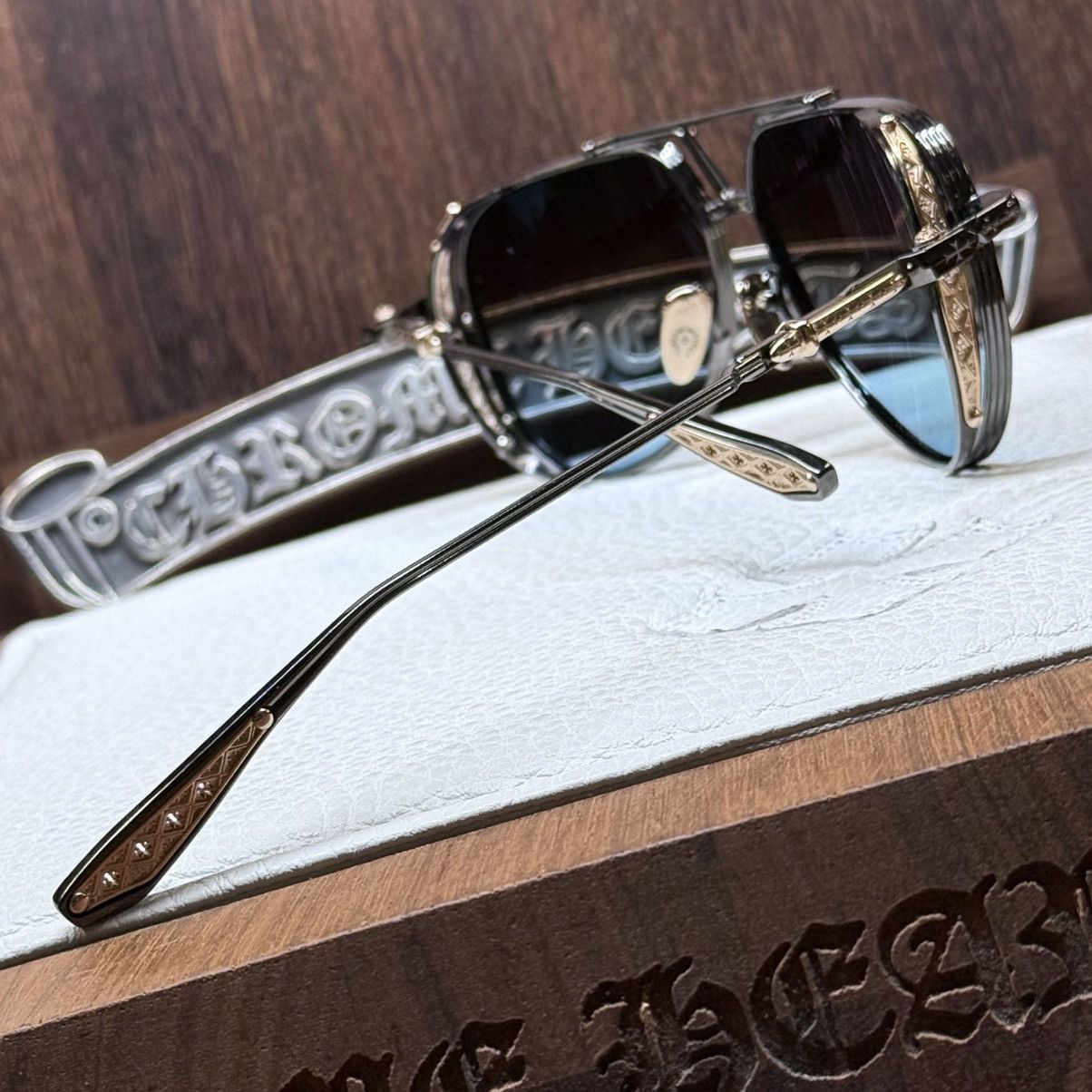 Chrome Hearts Chrome Hearts Box Eden 1/1 Sunglasses Size ONE SIZE - 8 Thumbnail