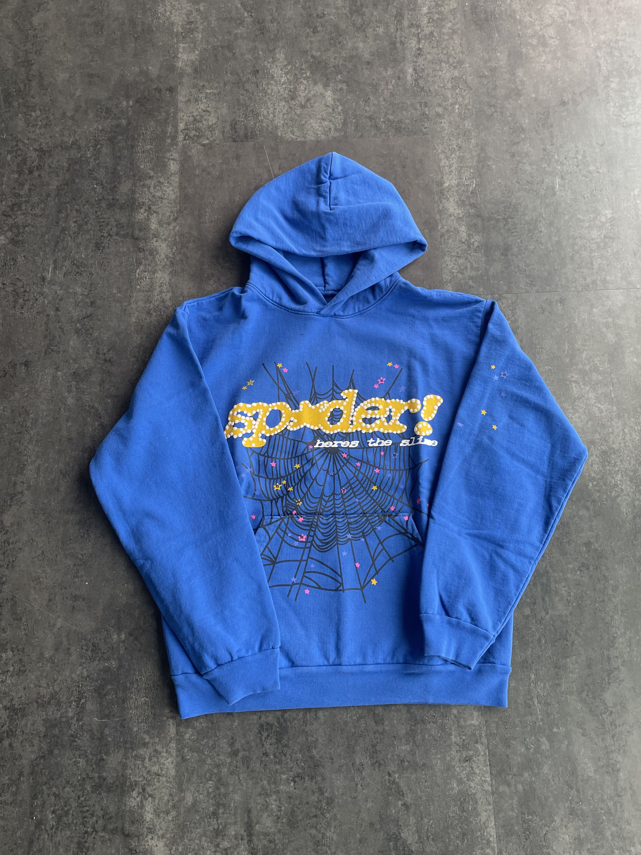 Spyder Sp5der Hoodie TC Blue | Grailed