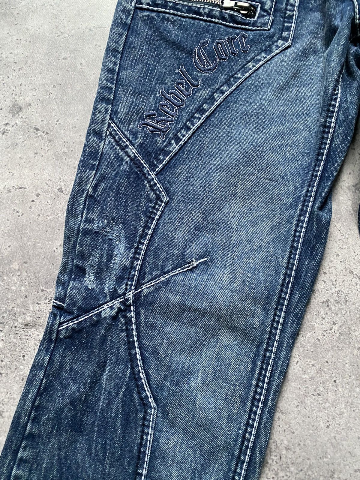 Japanese Brand Vintage Rainbow Denim Jeans Pants True Religion Style Y2K Size US 38 / EU 54 - 9 Thumbnail
