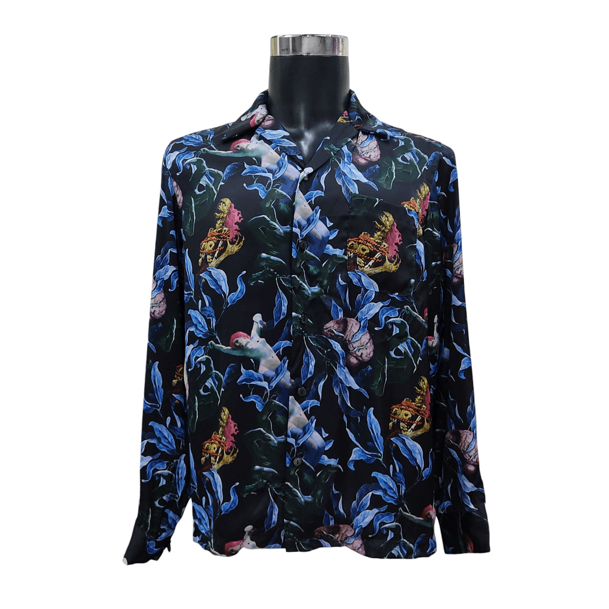 KIDILL KIDILL Archives Batalian Zombie Skulls Aloha LS Shirts Size US L / EU 52-54 / 3 - 3 Thumbnail