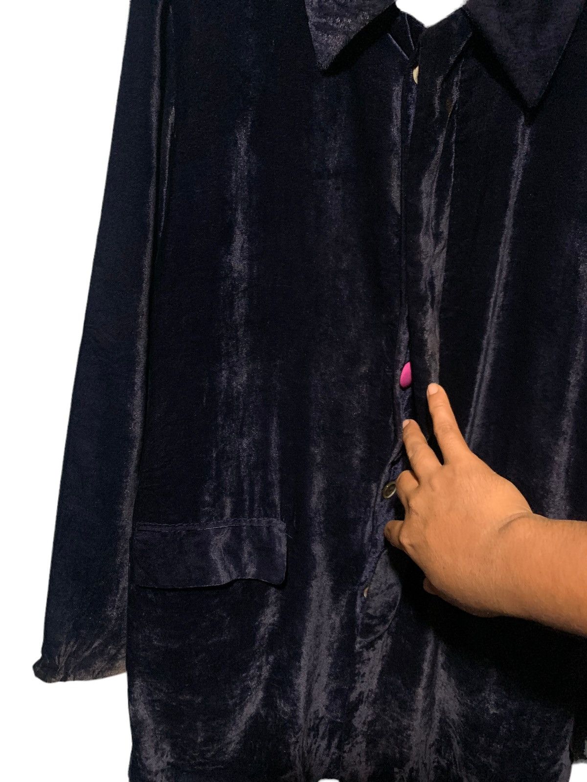 Issey Miyake × Zucca Vintage issey miyake Zucca velvet hidden button blazer coat Size US M / EU 48-50 / 2 - 7 Thumbnail
