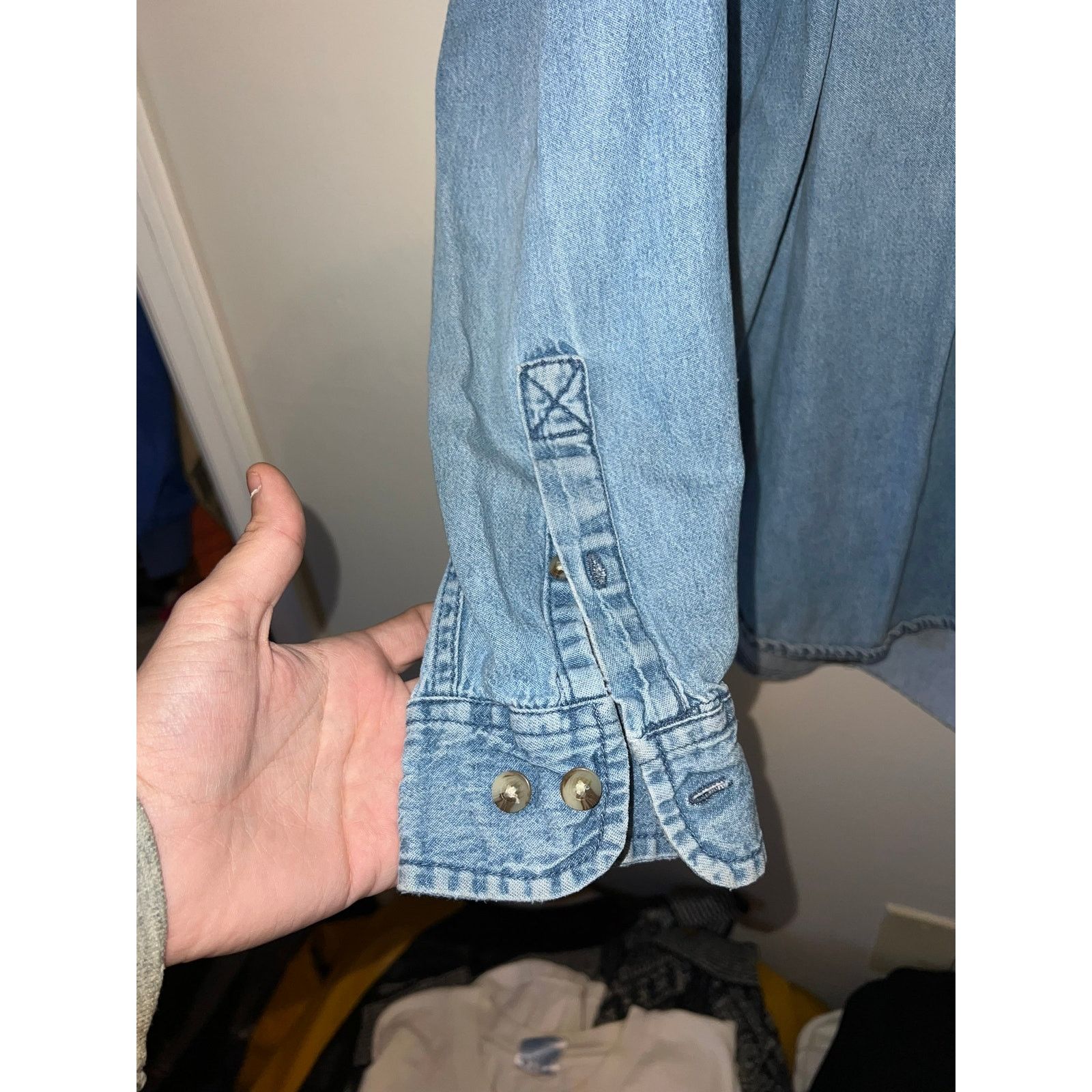 Vintage Vintage Fox News Button Up Shirt Channel 21 Denim LS VTG L Size US L / EU 52-54 / 3 - 5 Thumbnail
