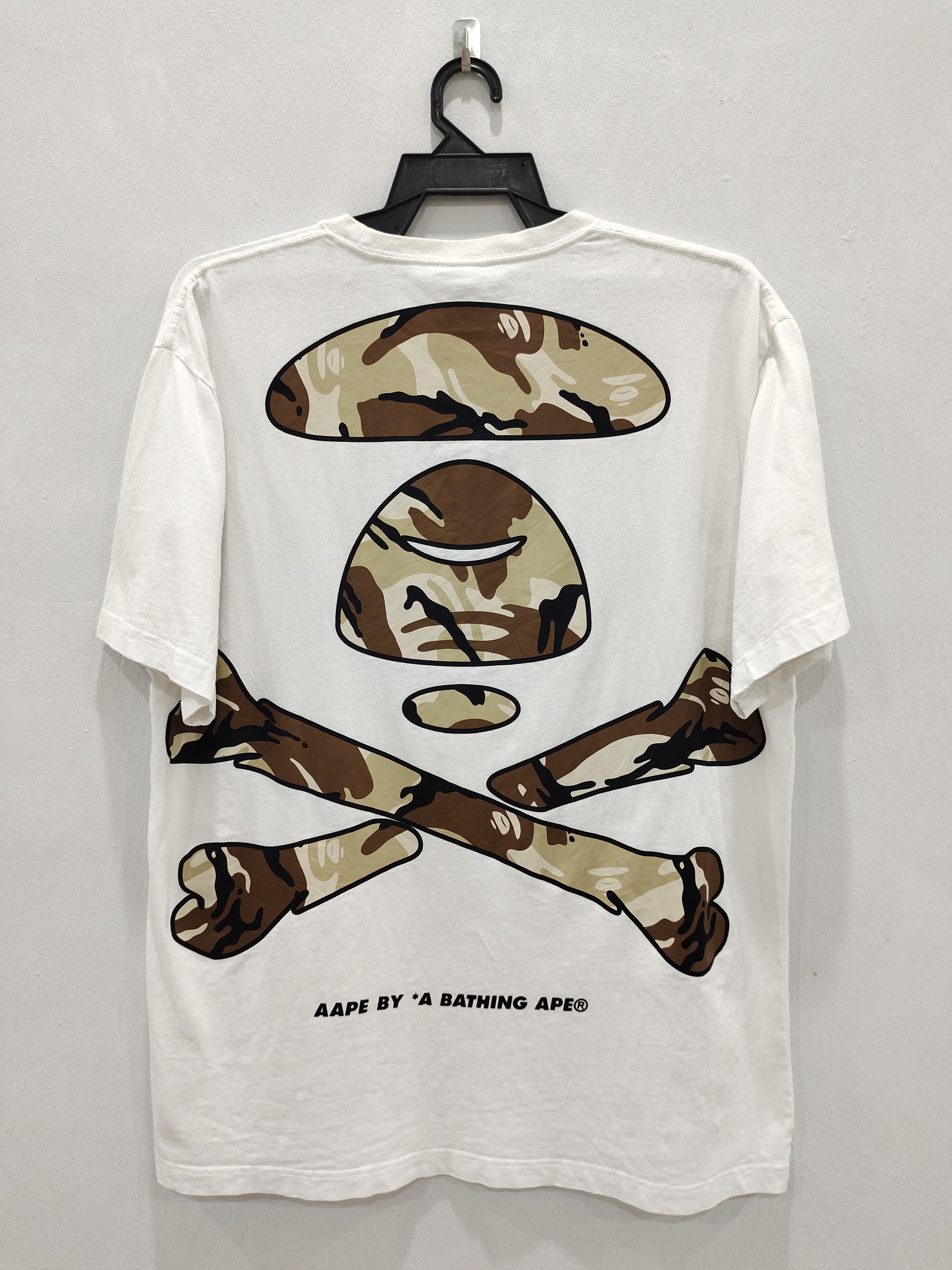 Aape Vintage AAPE BY *A BATHING APE Big Print Tees Size US XXL / EU 58 / 5 - 1 Thumbnail