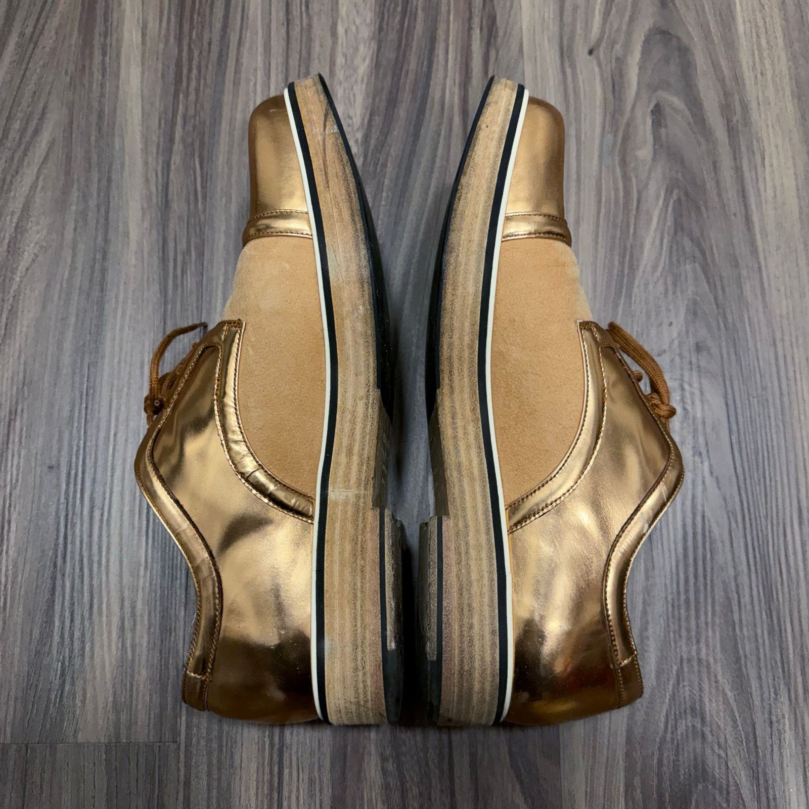 Nicholas Kirkwood Fabulous Nicholas Kirkwood Gold Suede Luxury Sneaker 41 Size US 8 / EU 41 - 5 Thumbnail