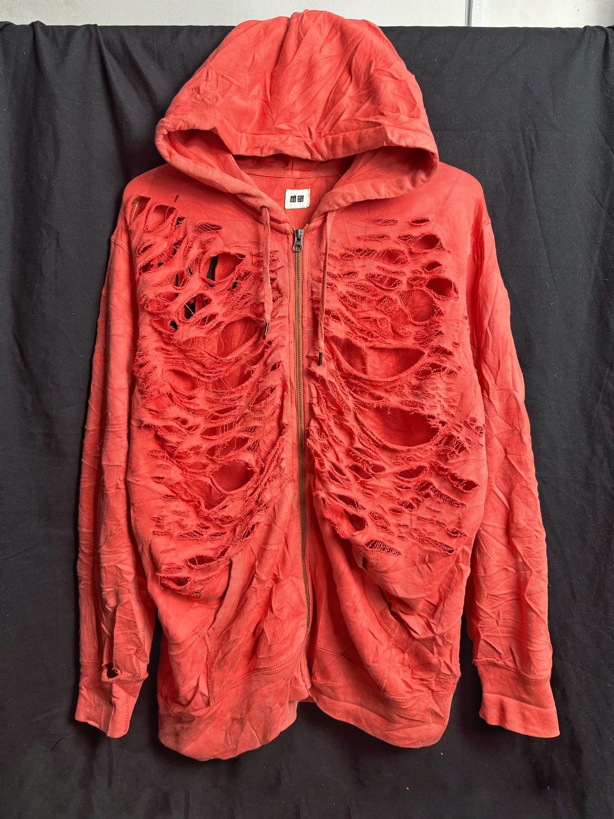 If Six Was Nine × Japanese Brand × PPFM Distressed Japanese Zipper Hoodie Uniqlo lgb ifsix style Size US XL / EU 56 / 4 - 3 Thumbnail