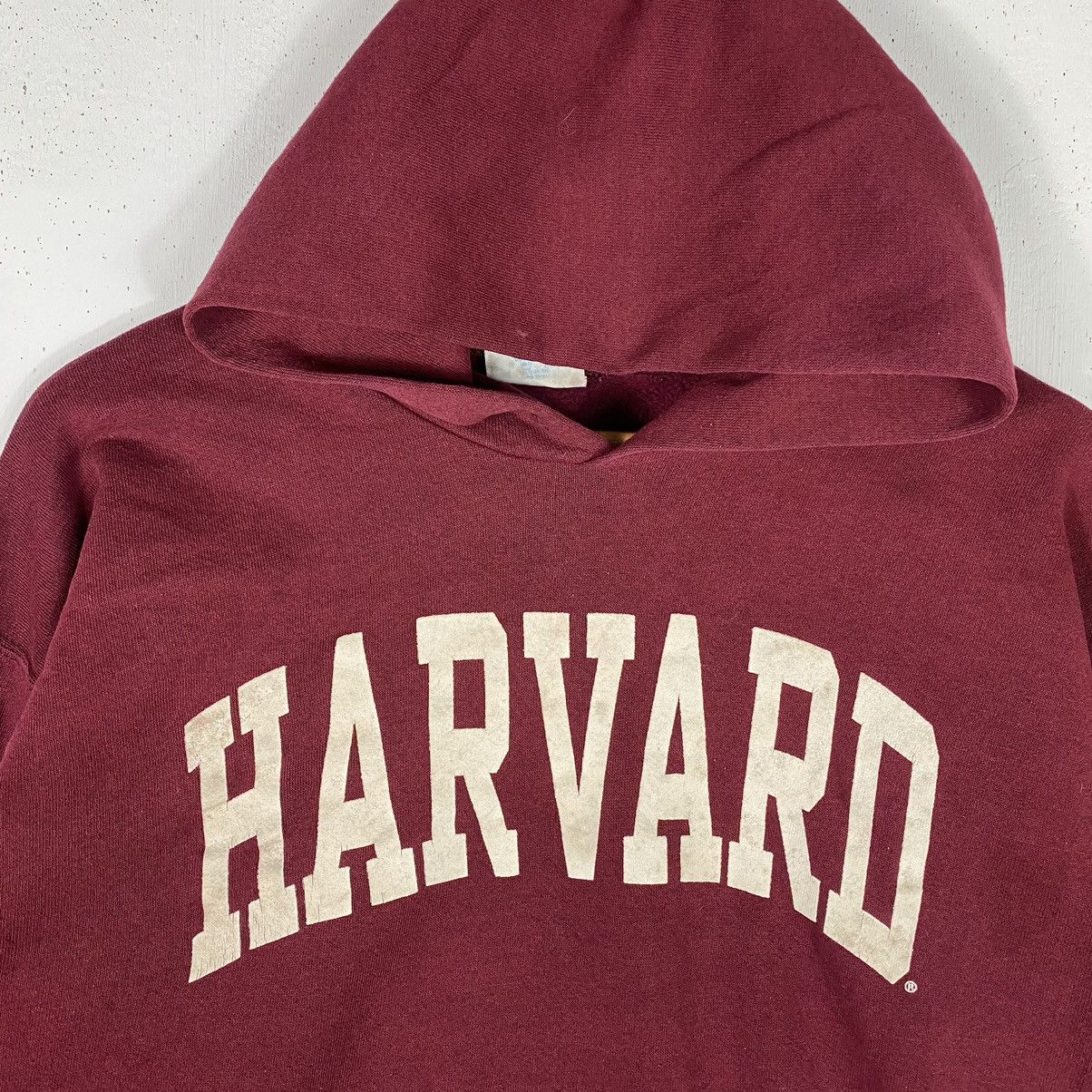 Vintage VINTAGE 80's HARVARD UNIVERSITY PULLOVER HOODIE Size US L / EU 52-54 / 3 - 3 Thumbnail
