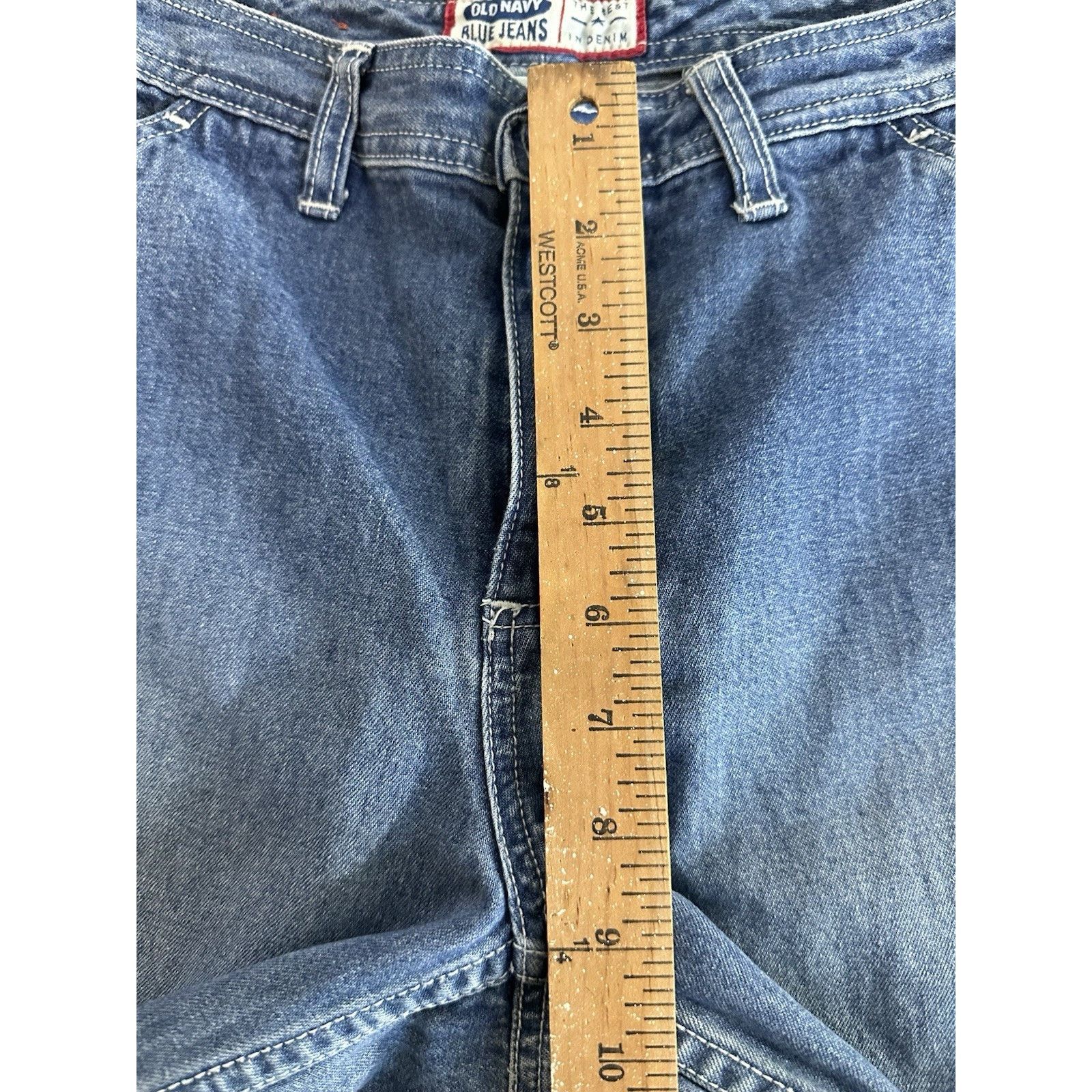 Old Navy Vintage Blue Jeans Womens Y2K Wide Leg Cargo Grunge Sz 4 Size 27" / US 4 / IT 40 - 4 Thumbnail