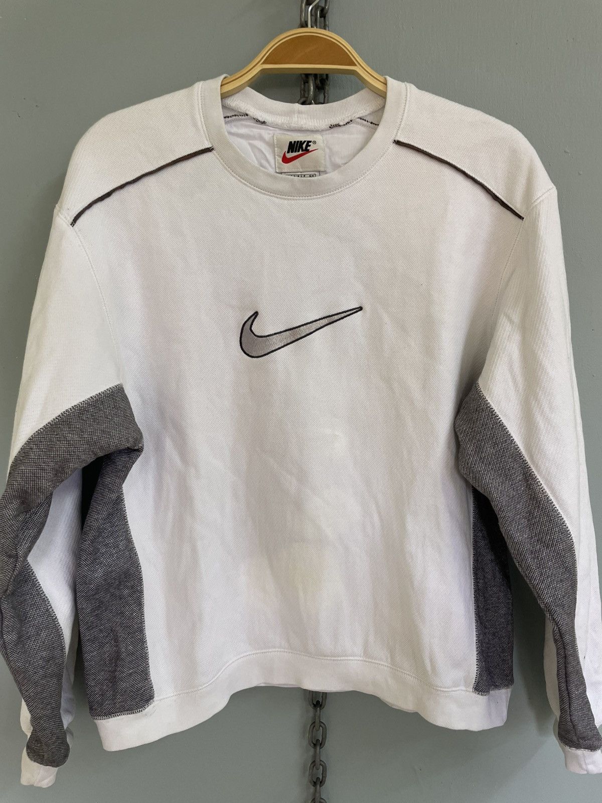 Nike × Vintage Vintage 90s Nike sweatshirt Size S / US 4 / IT 40 - 3 Thumbnail
