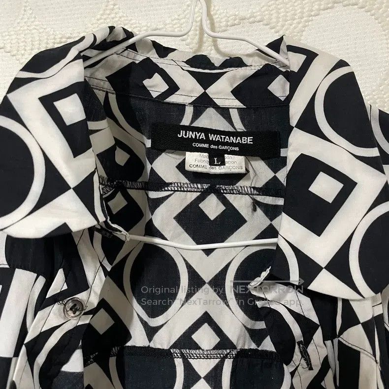Junya Watanabe Junya Watanabe Geometric Tailored Shirt with Front and Bac Size L / US 10 / IT 46 - 7 Thumbnail
