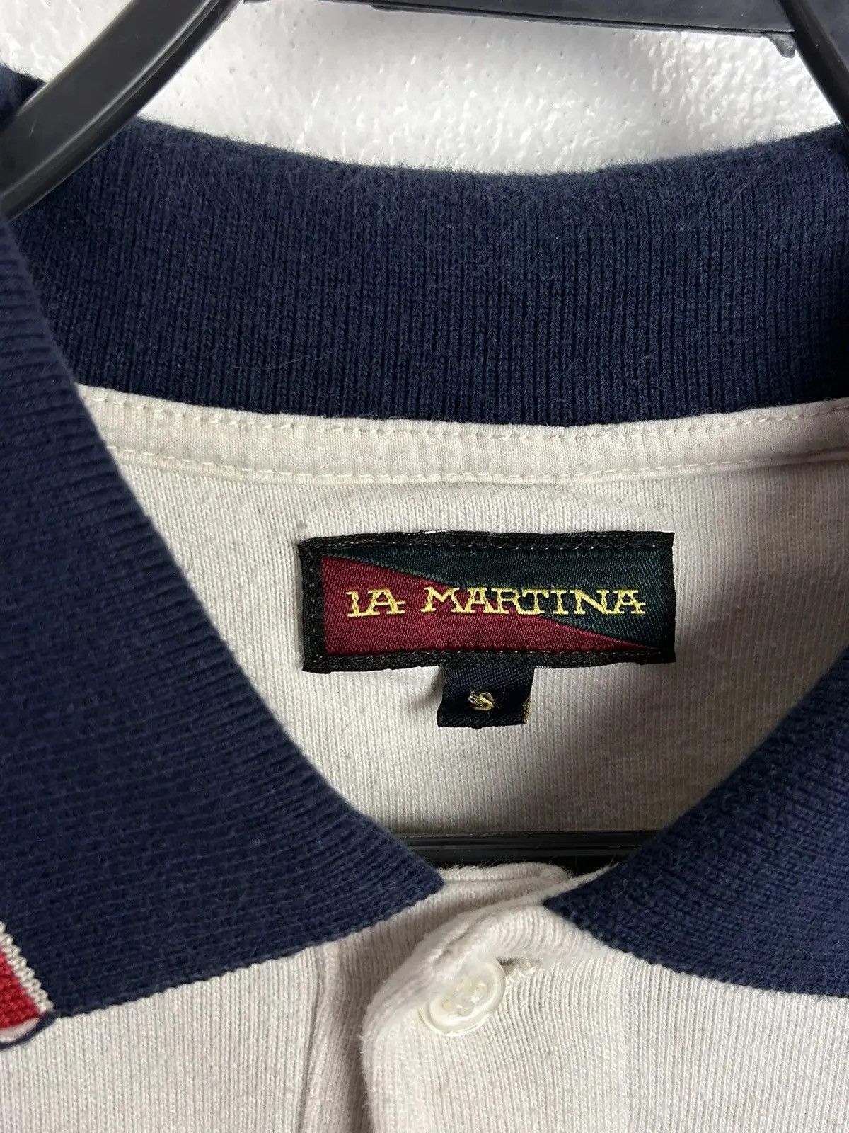 La Martina × Vintage Vintage La Martina England Polo Long Sleeve Rugby Shirt Size US S / EU 44-46 / 1 - 11 Thumbnail
