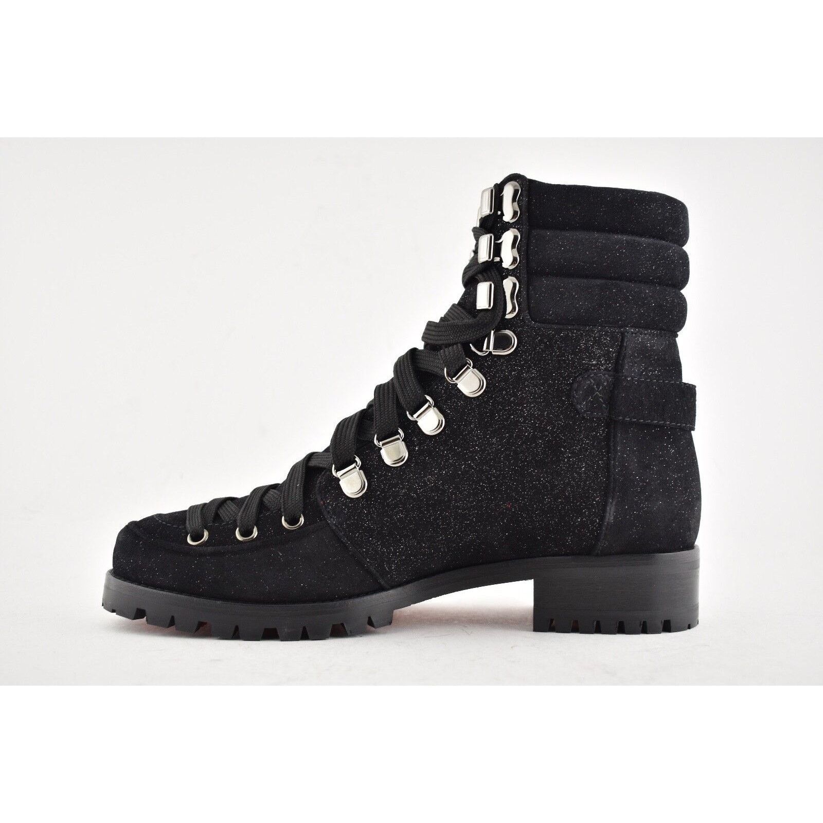 Christian Louboutin Christian Louboutin Who Runs Flat Crosta Star Black Combat Size US 6 / IT 36 - 8 Thumbnail