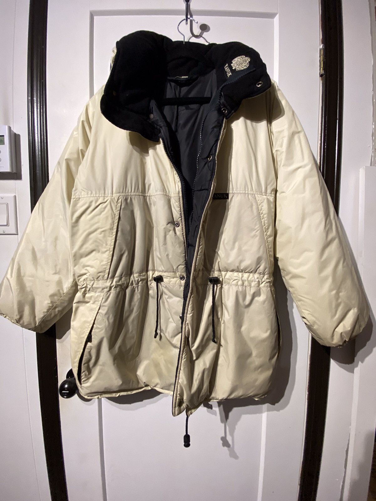 image of Vintage Kanuk Winter Coat in Cream, Men's (Size Large)