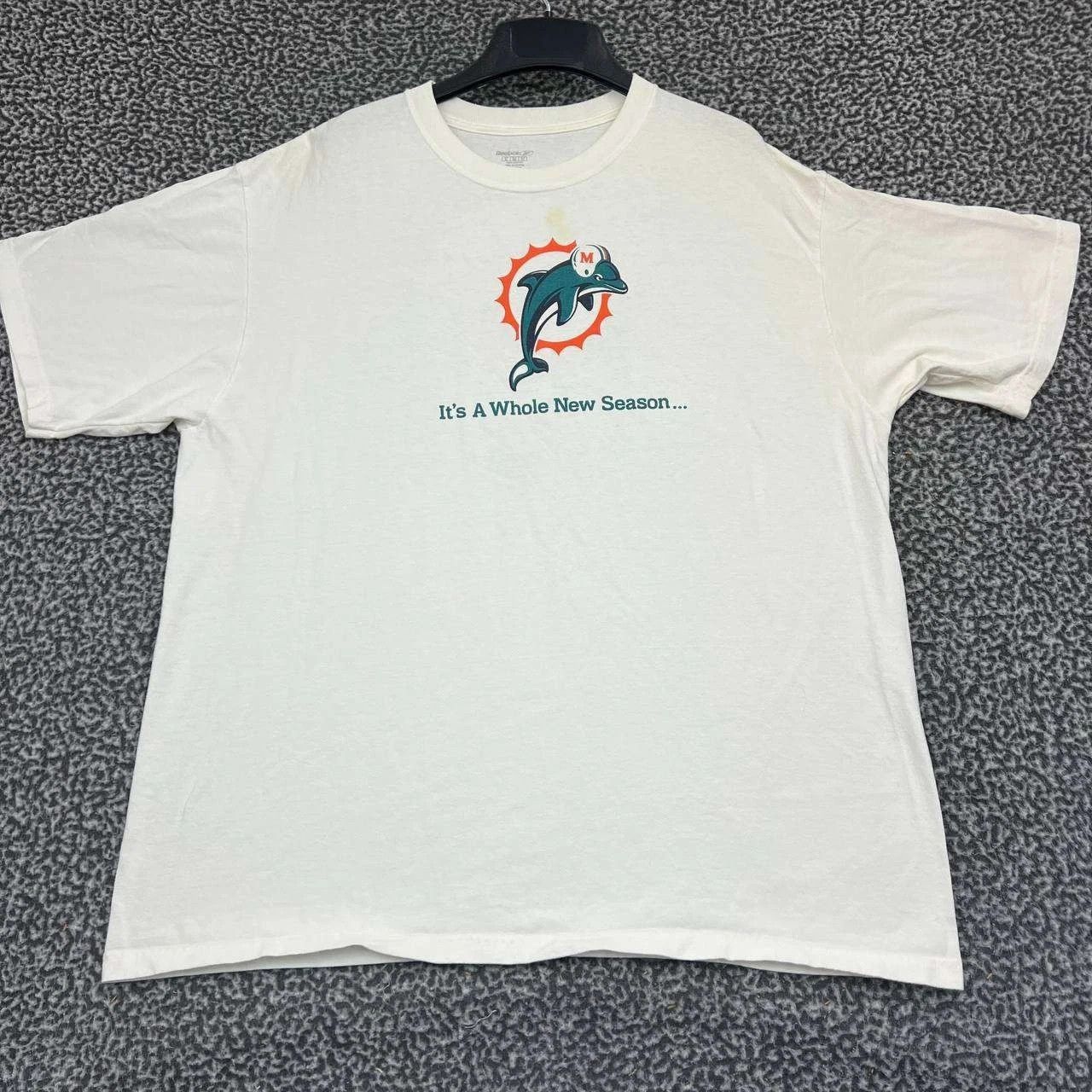 Reebok Miami Dolphins Shirt Men Reebok Short Sleeve Crew Neck XL Size US XL / EU 56 / 4 - 1 Thumbnail
