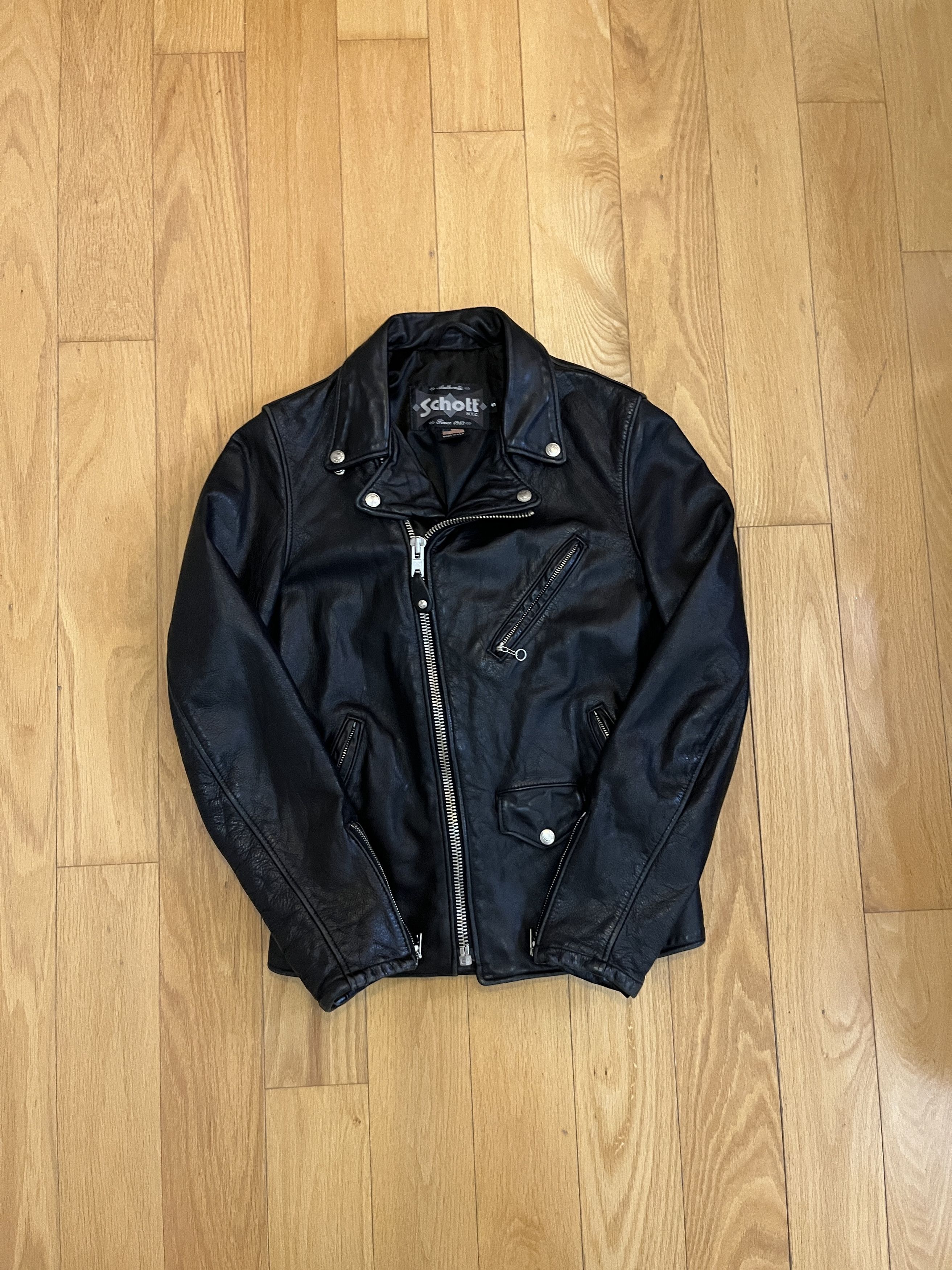 Other Vintage Schott Perfecto Biker Leather Jacket S Size US S / EU 44-46 / 1 - 2 Thumbnail