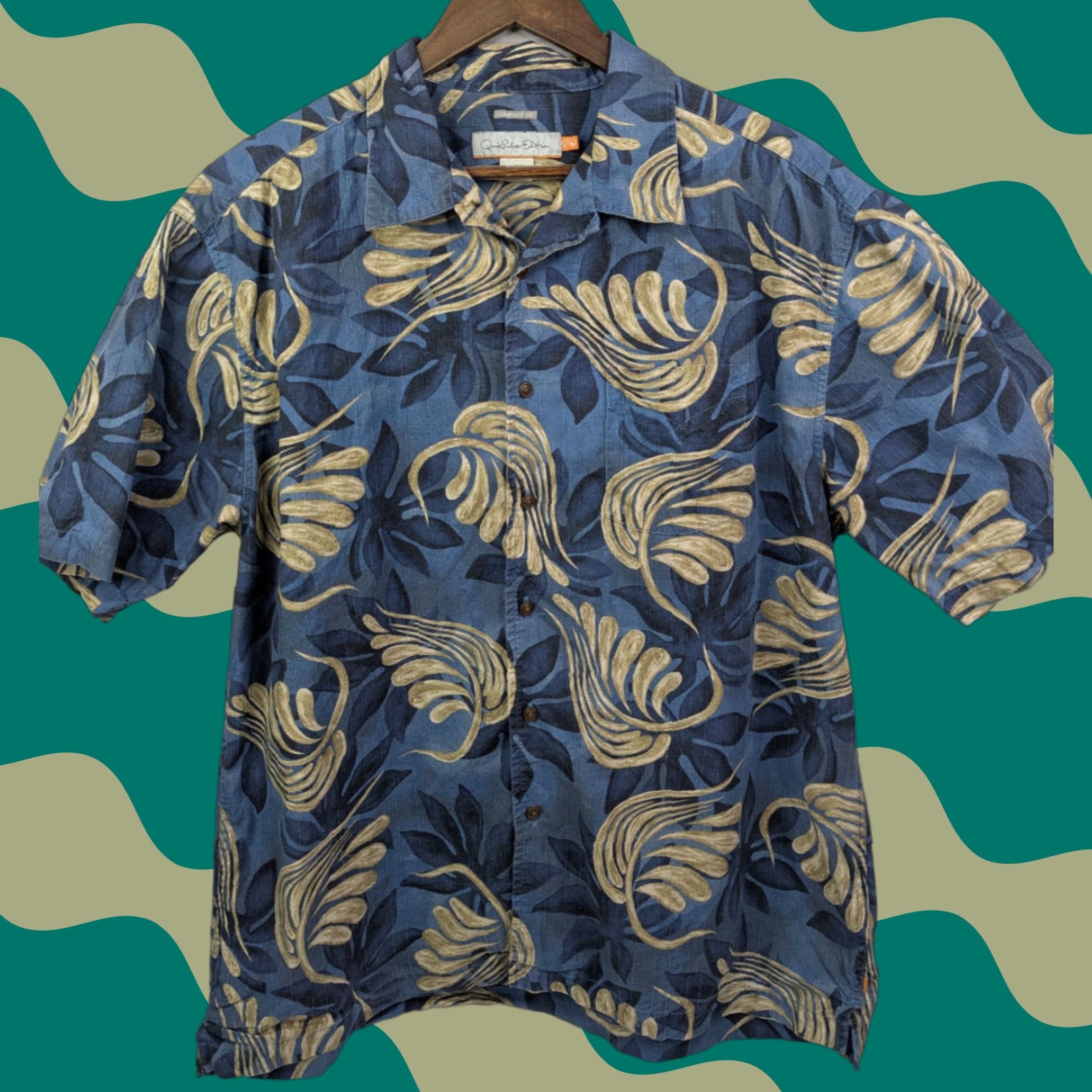 Quiksilver QuikSilver Shirt Men XL Button Short Sleeve Floral Tropical Hawaiian Comfort Fit Blue Casual Beach 90s? Size US XL / EU 56 / 4 - 1 Thumbnail