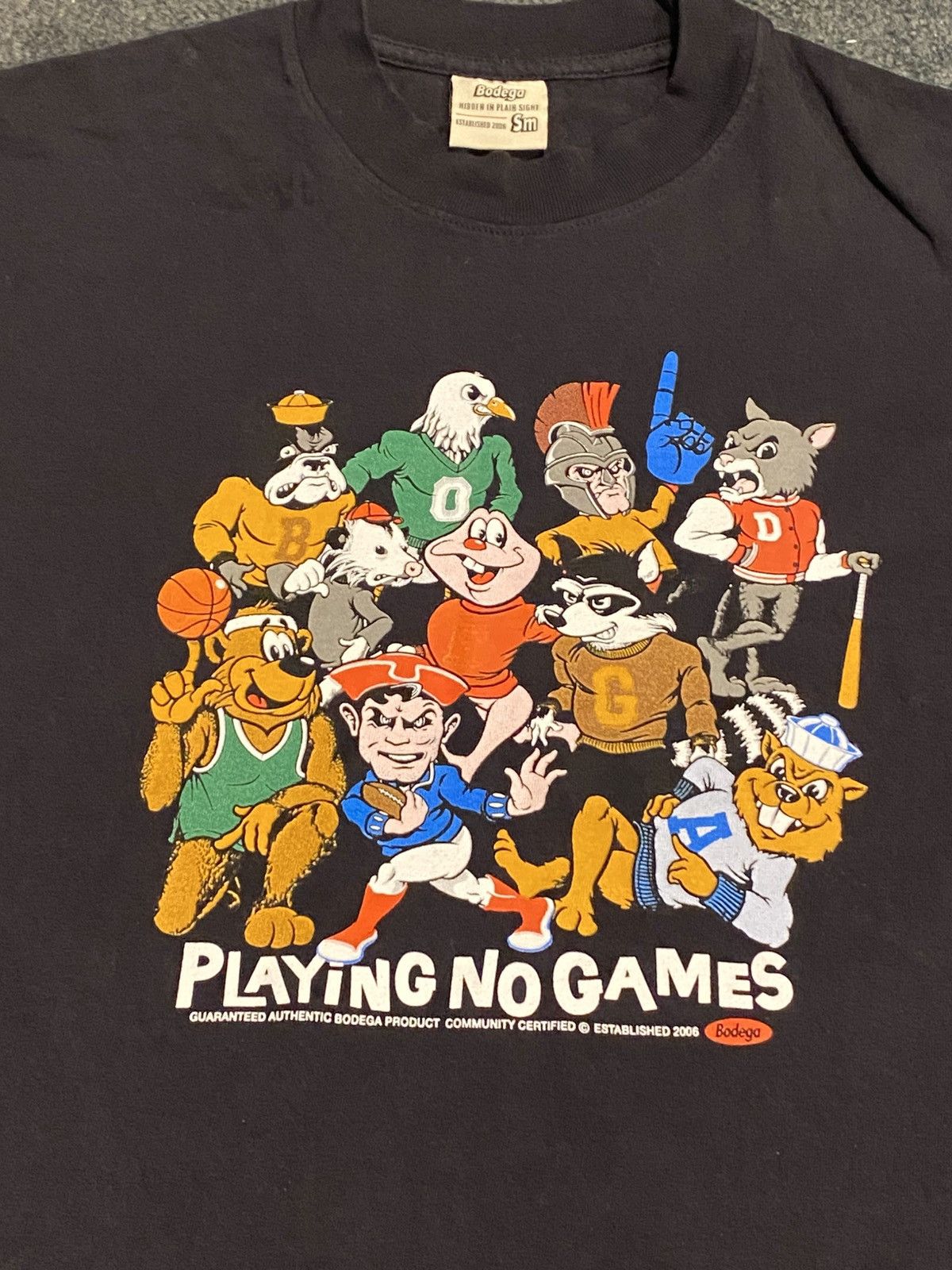 Bodega × Designer BODEGA SS22 PLAY NO GAMES TEE Size US S / EU 44-46 / 1 - 3 Thumbnail