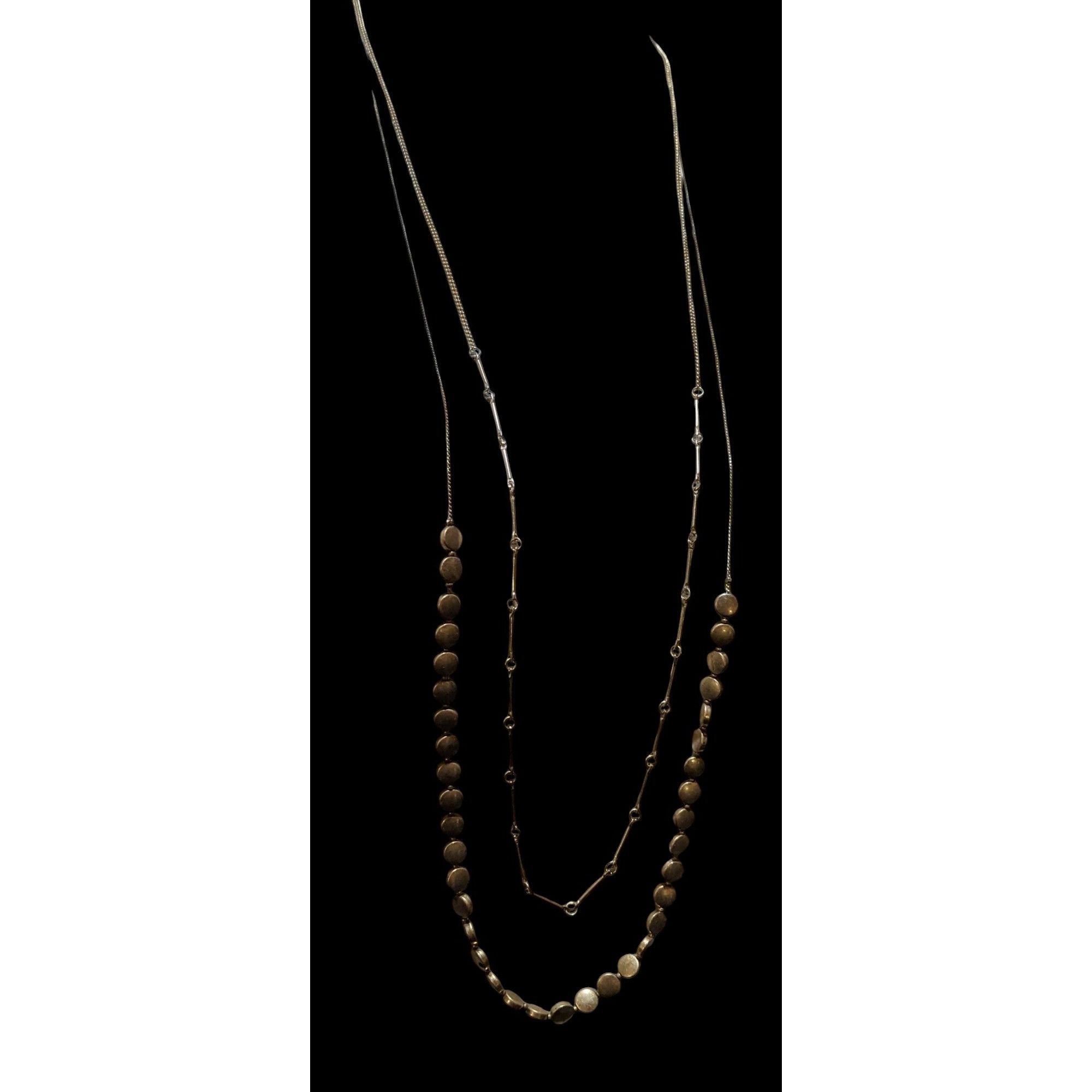 Other Preppy Multilayer Gold Chain Beaded Necklace Size ONE SIZE - 5 Thumbnail