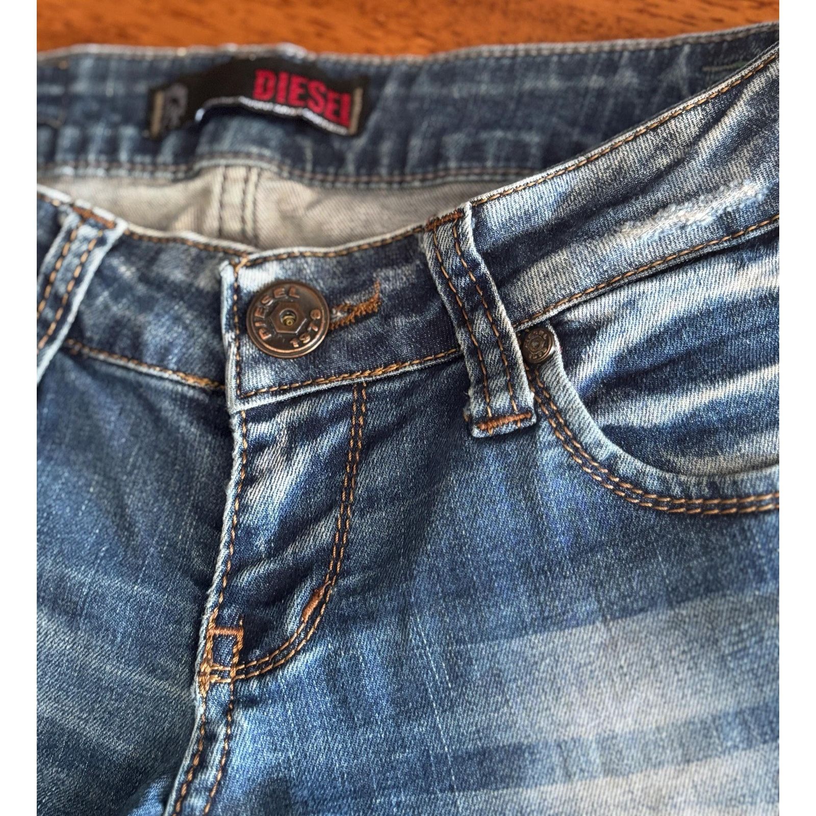 Diesel Diesel Industry Jeans W27 Made in Italy Low Rise Skinny Y2K Size US 27 - 4 Thumbnail