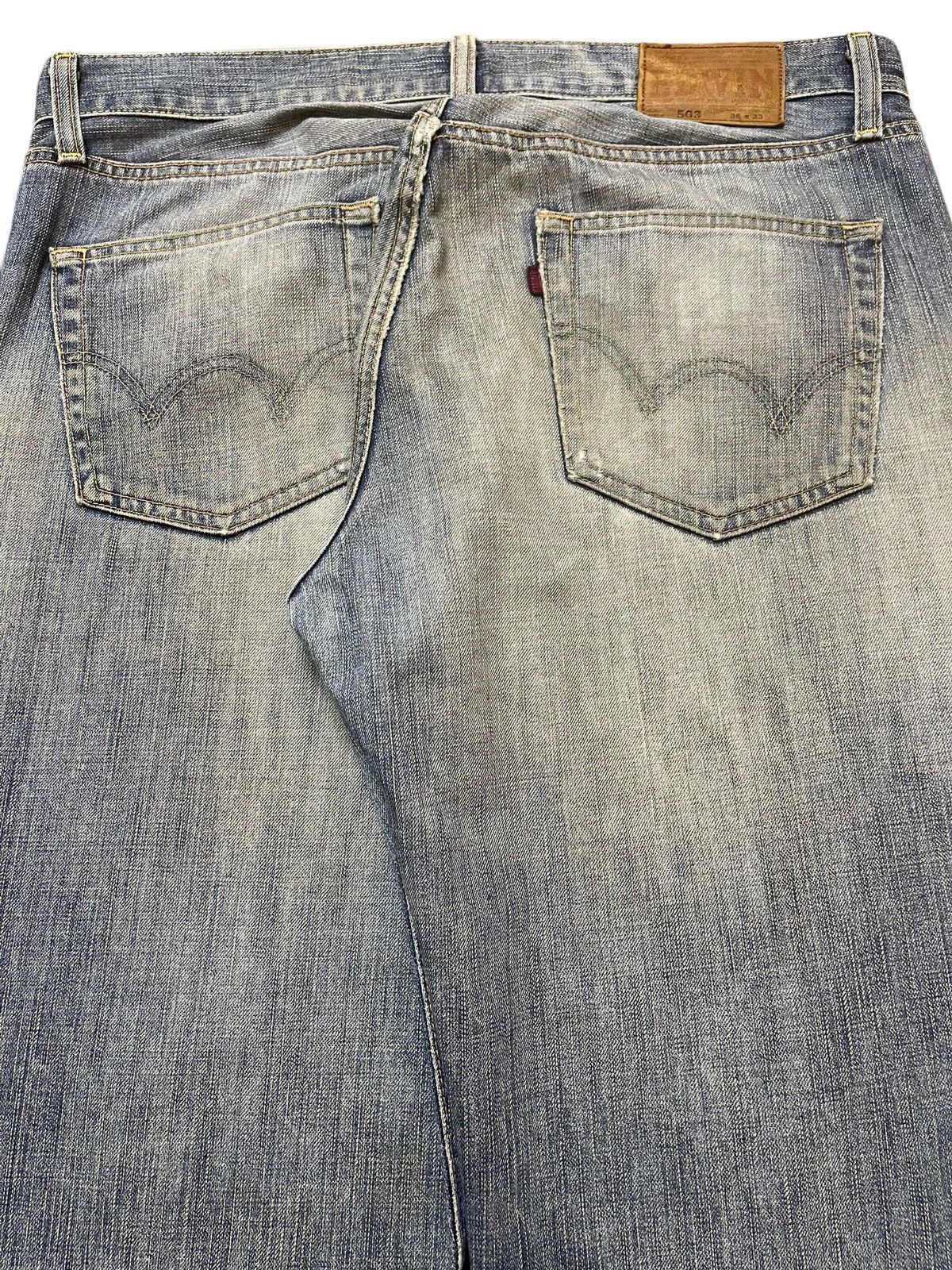 Vintage Edwin 503 Faded Wash Distressed Style Jeans