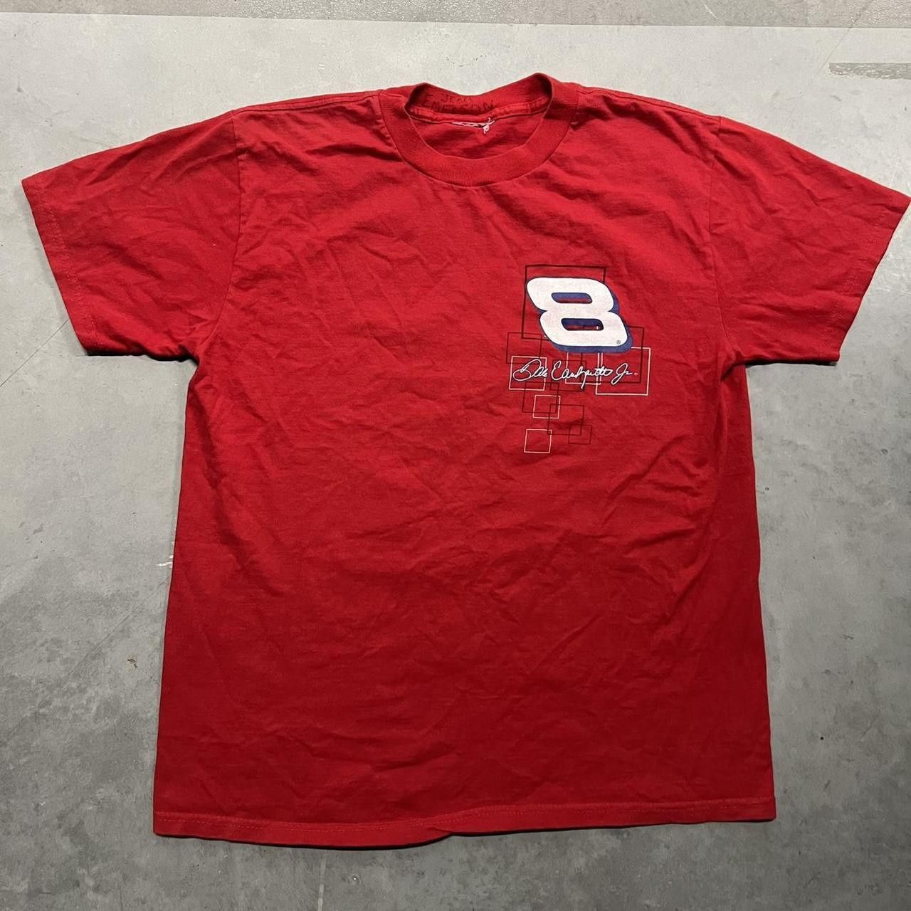 NASCAR Crazy Vintage Y2K/2000s Nascar Dale Earnhardt jr Budweiser Beer Graphic Tee! Size US M / EU 48-50 / 2 - 3 Thumbnail