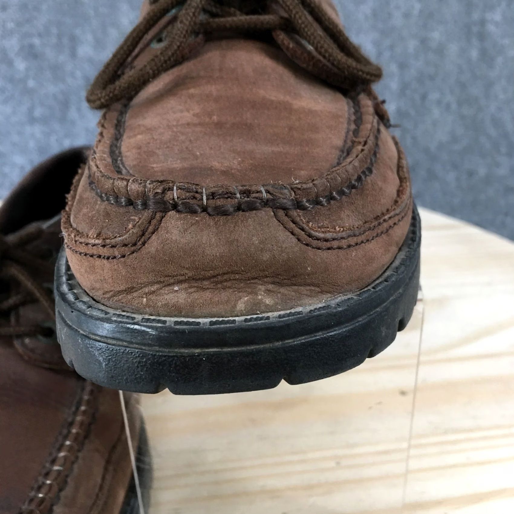 Cherokee Cherokee Shoes Mens 11 Moccasin Brown Lace Up Casual Comfort Round Toe Low Top Size US L / EU 52-54 / 3 - 7 Thumbnail