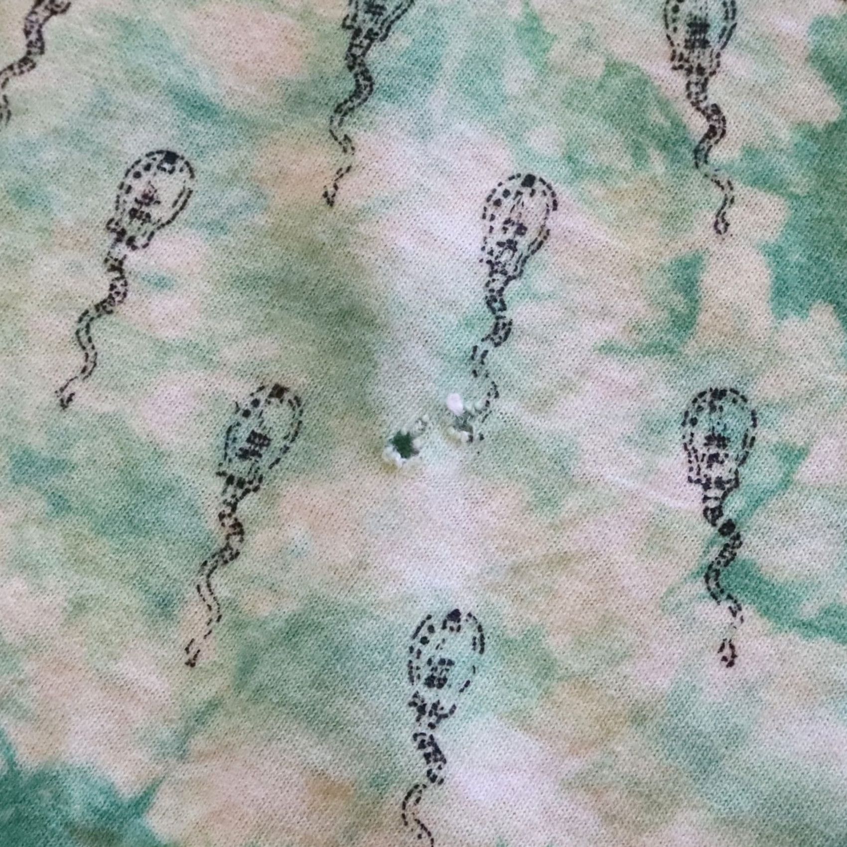 Vintage Rasputin's Vintage T-Shirt Sperm Tye Dye XXL Mens Cotton Green 2XL Shirt Rock N' Roll Store Sperm Tye Dye Tshirt 1980s Mens Size US XXL / EU 58 / 5 - 6 Thumbnail