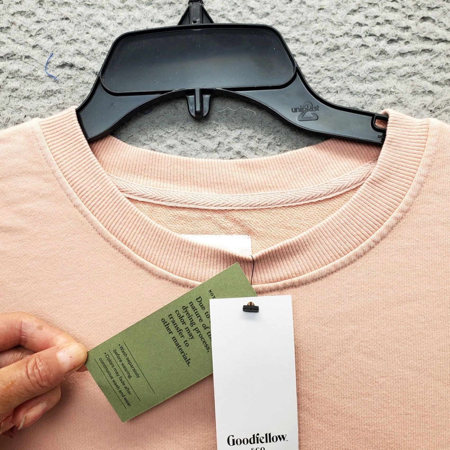 Vintage Goodfellow & Co Sweatshirt Womens XL Pink Fleece Premium Crew Neck Pullover Size XL / US 12-14 / IT 48-50 - 5 Thumbnail