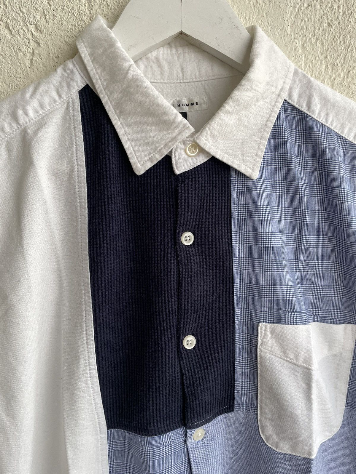Yohji Yamamoto 2000s A.v.v Homme japan hybrid shirt Junya watanabe style Size US L / EU 52-54 / 3 - 3 Thumbnail