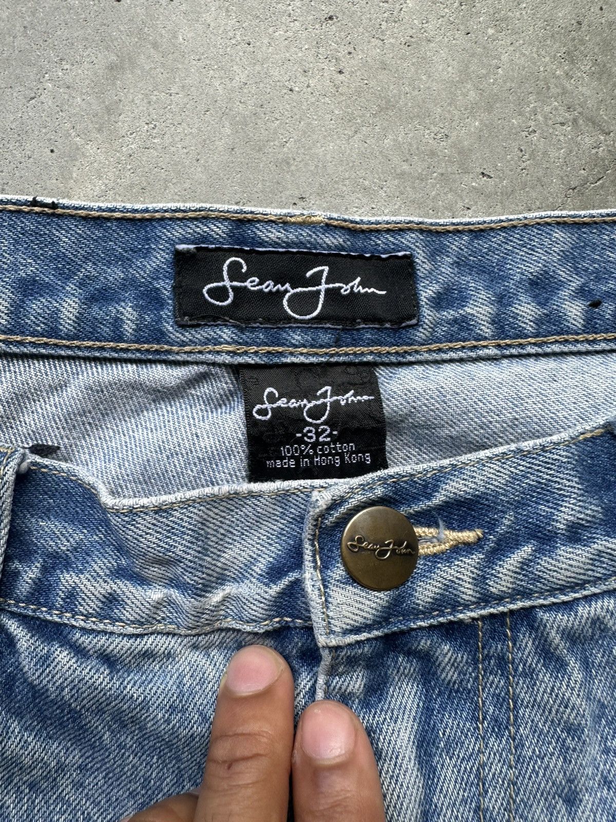 Sean John SEAN JOHN Y2K BAGGY LOOSE CARPENTER DENIM JEANS Size US 32 / EU 48 - 3 Thumbnail