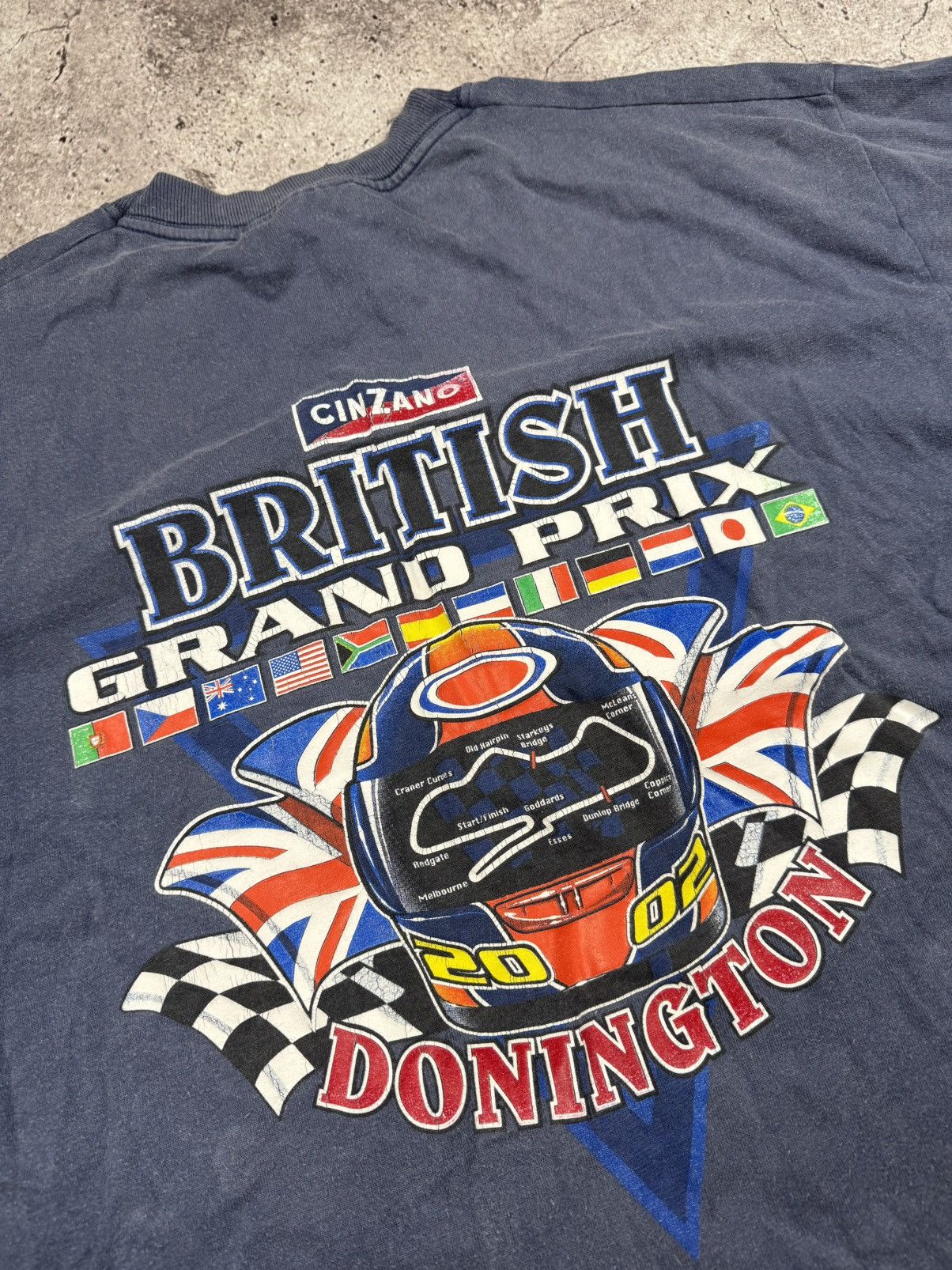 Vintage Vintage British Grand Prix 00’s Racing Faded F1 Schumacher Size US L / EU 52-54 / 3 - 6 Thumbnail