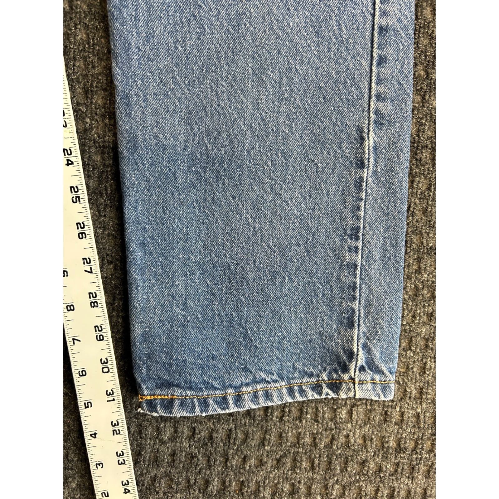 Levi's VINTAGE Levi’s 505 Jeans Straight Regul ar Fit 34 x 32 Blue Denim 5-Pocket Distressed Men Jeans 80s 90s Biker Rock Hip Hop USA 34 Mens Size US 34 / EU 50 - 7 Thumbnail