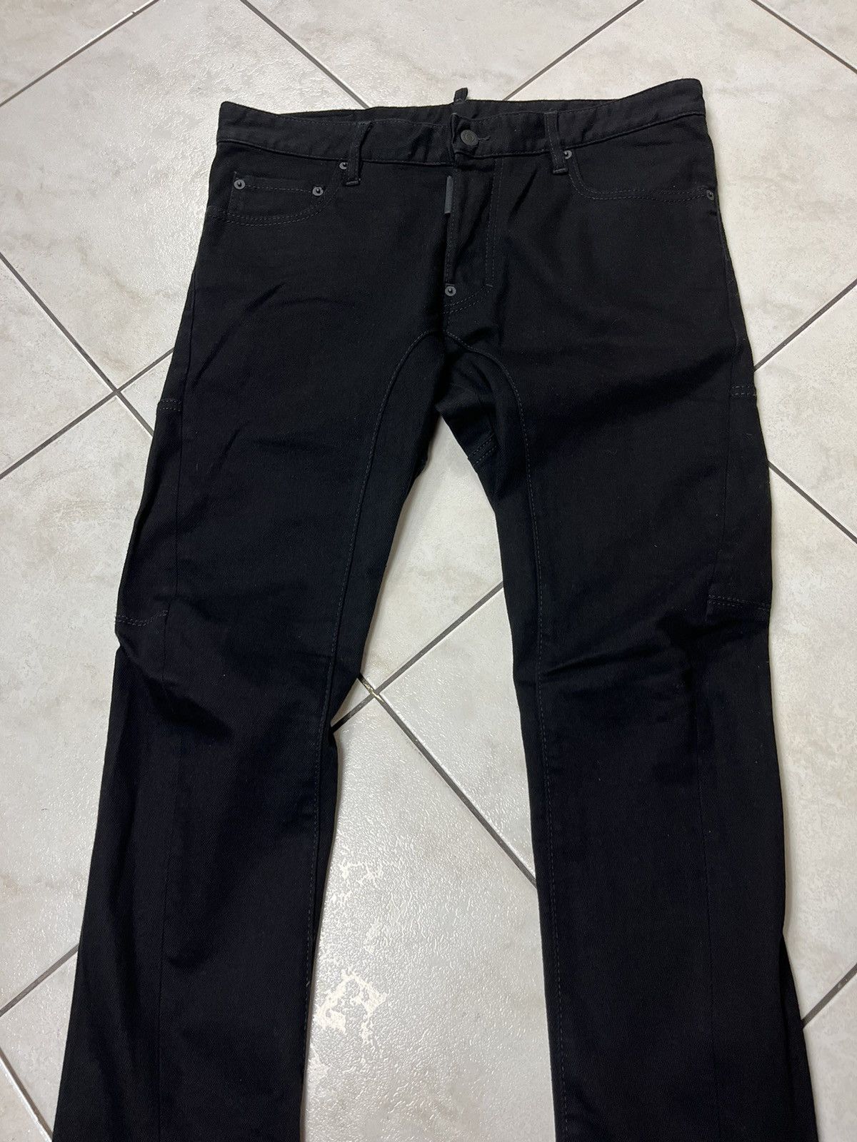 Designer × Dsquared2 Dsquared2 24-7 star Tidy biker jean denim pants full black Size US 34 / EU 50 - 3 Thumbnail