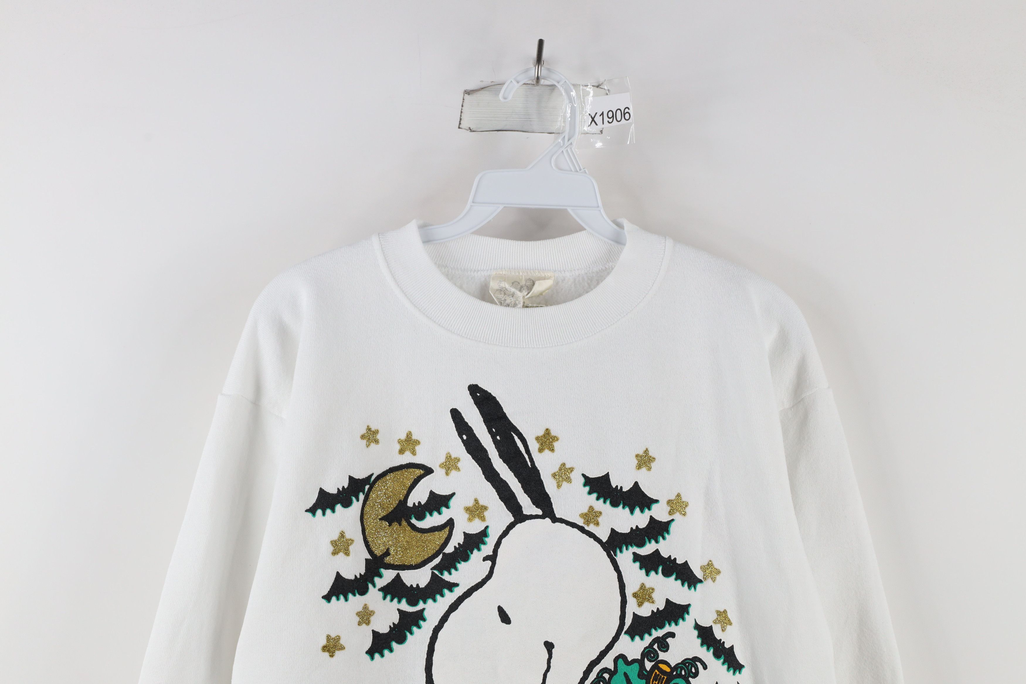 Vintage Vintage 90s Peanuts Snoopy Crewneck Sweatshirt White USA Size M / US 6-8 / IT 42-44 - 2 Thumbnail