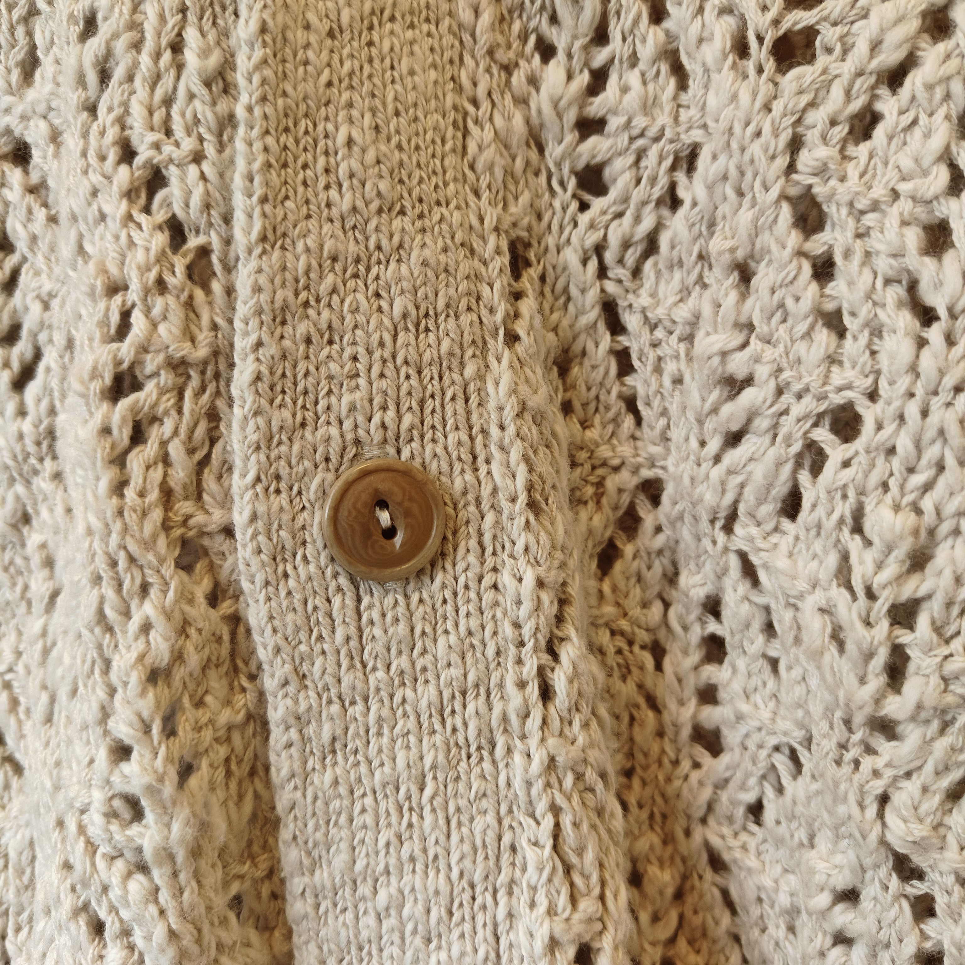 3sixteen NWT Knit ecru cardigan, crochet fits small $298 Size US M / EU 48-50 / 2 - 8 Thumbnail