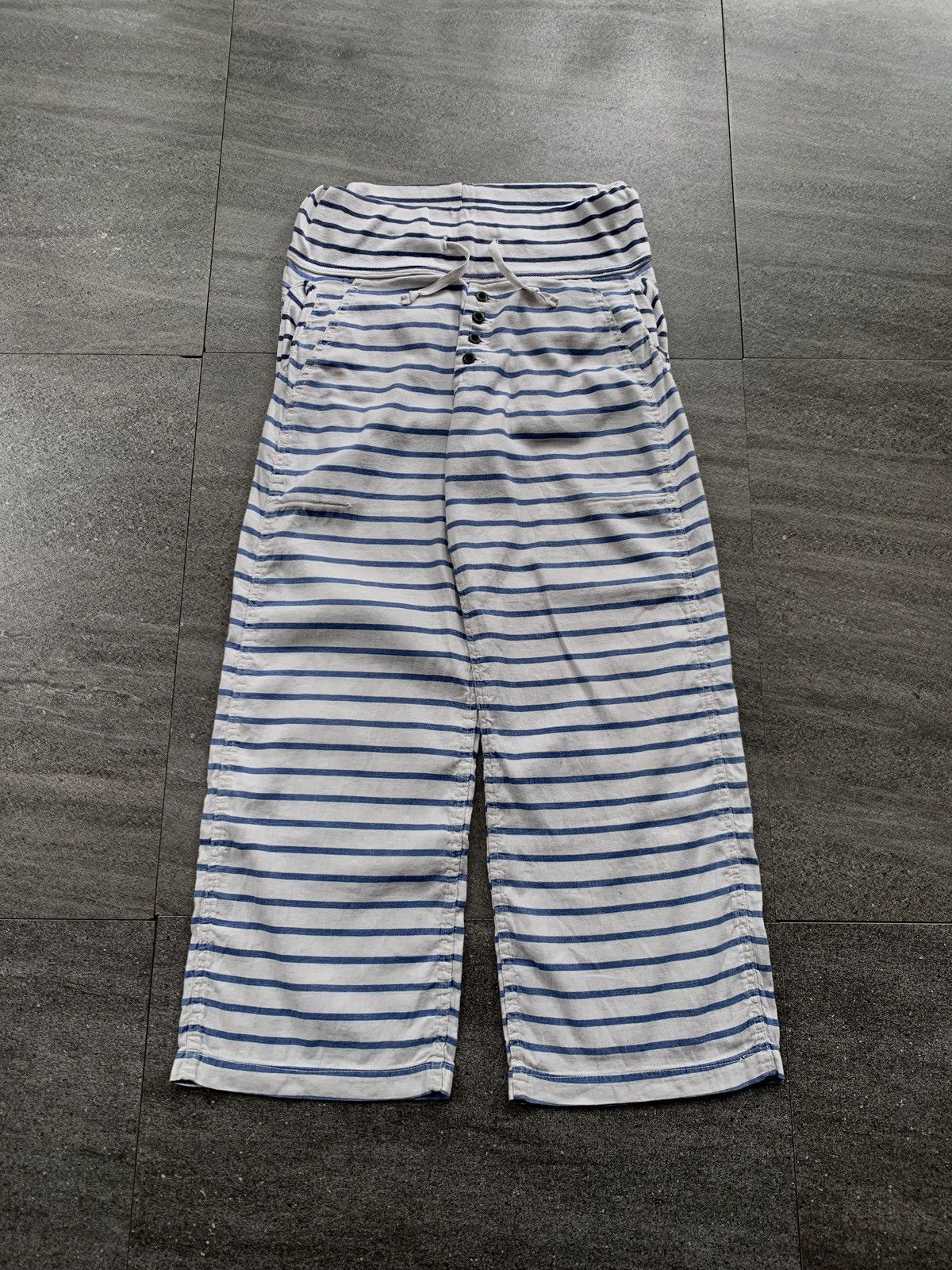 Kapital FREE TAX! Wideleg Striped Easy Pants Size US 30 / EU 46 - 2 Thumbnail