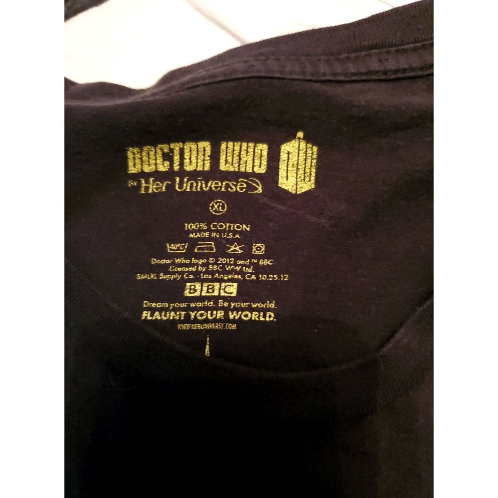 Vintage Doctor Who Shirt Womens Size XL Black Fish Fingers And Custard Please T Shirt Size XL / US 12-14 / IT 48-50 - 2 Thumbnail