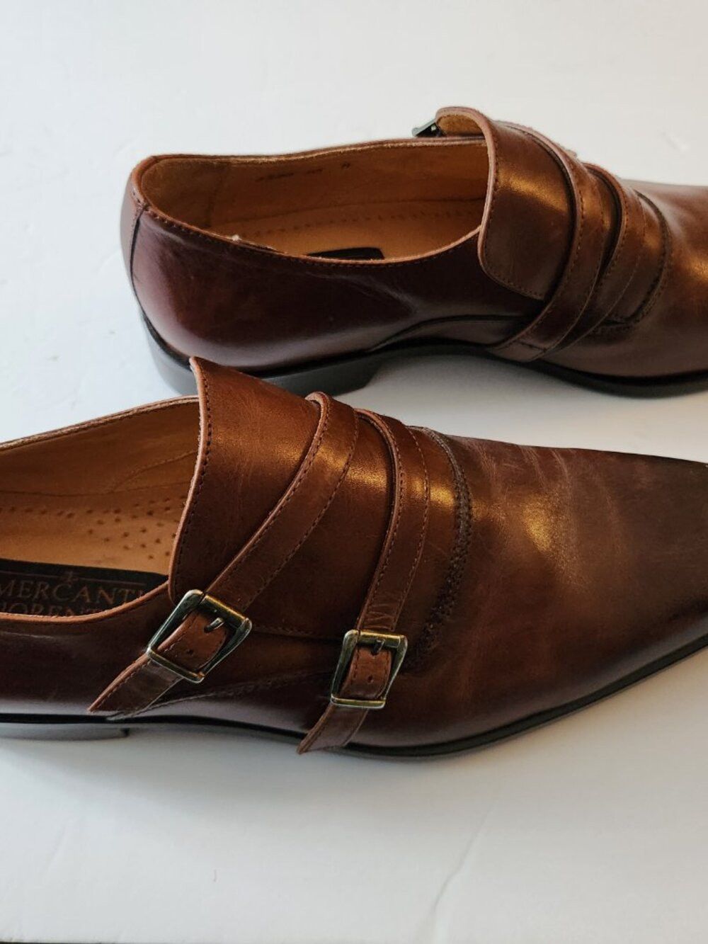 Mercanti Fiorentini Mercanti fiorentini men's brown leather dress shoes 10M Size US 10 / EU 43 - 3 Thumbnail