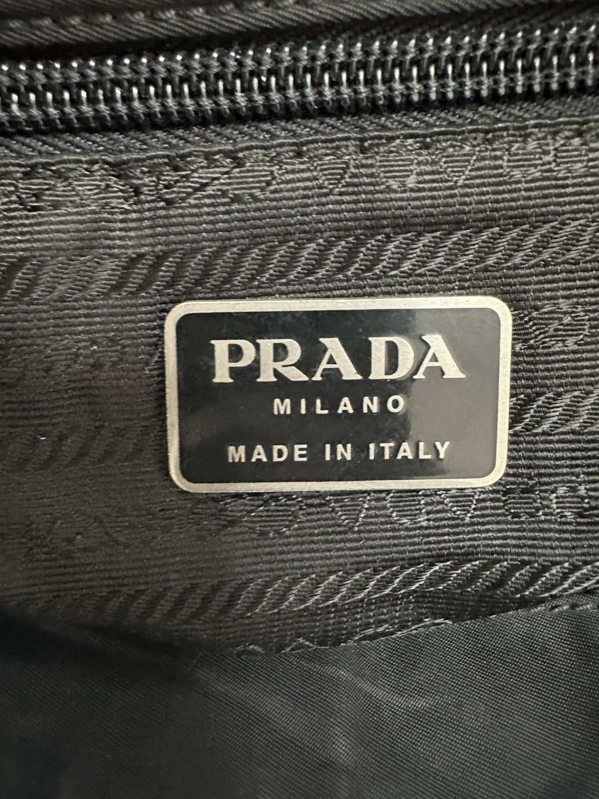 Prada PRADA Unisex Tessuto Nylon Messenger Bag Black Size ONE SIZE - 7 Thumbnail