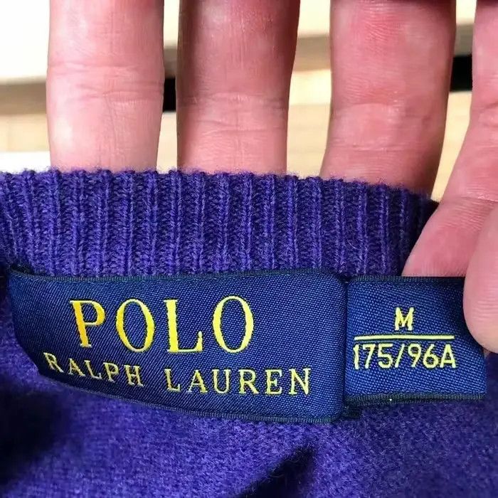 Polo Ralph Lauren Mens Sweater V - Neck Jumper Polo Ralph Lauren Size M Wool Size US M / EU 48-50 / 2 - 3 Thumbnail