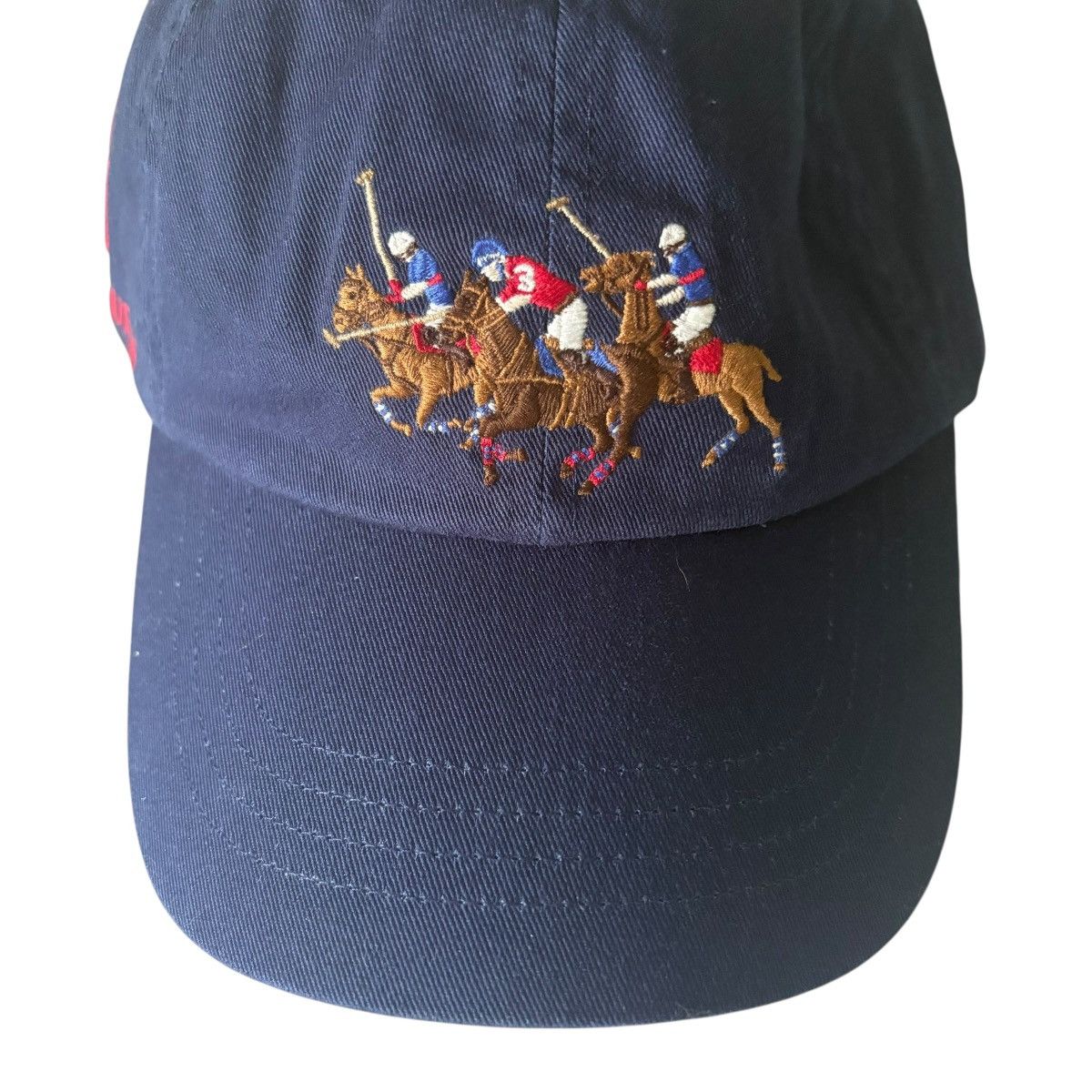 Polo Ralph Lauren Polo Ralph Lauren Triple Pony Navy Blue Baseball Cap Size ONE SIZE - 8 Thumbnail