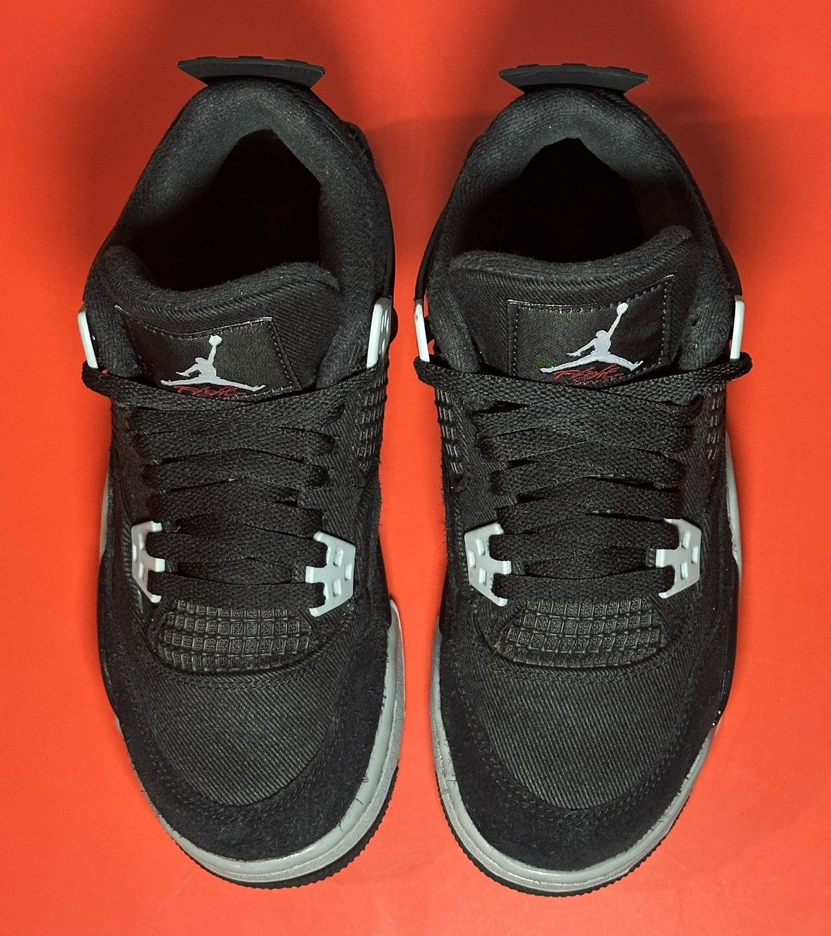 Jordan Brand Size 5 (GS) - Jordan 4 Retro SE Black Canvas Size US 5 / EU 37 - 4 Thumbnail