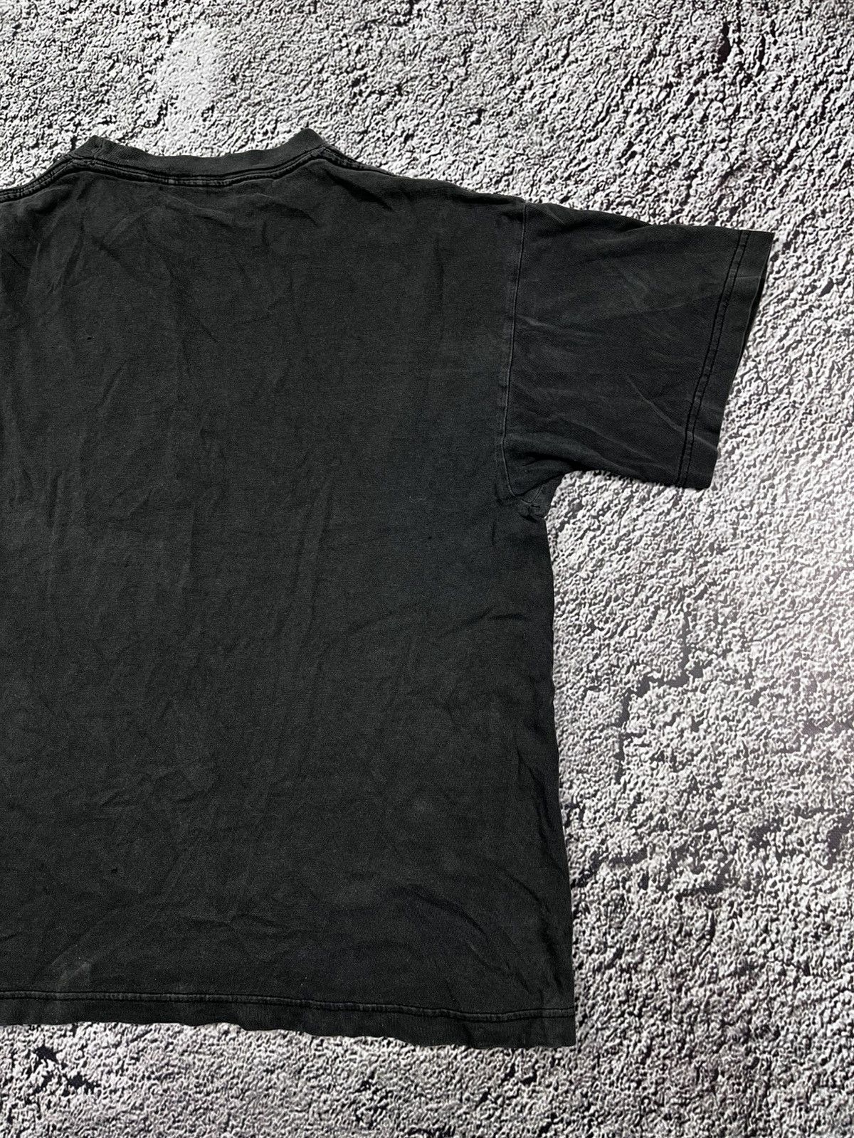 Band Tees Vintage Y2K Humor «What am I doing here» big logo faded tee Size US M / EU 48-50 / 2 - 13 Thumbnail
