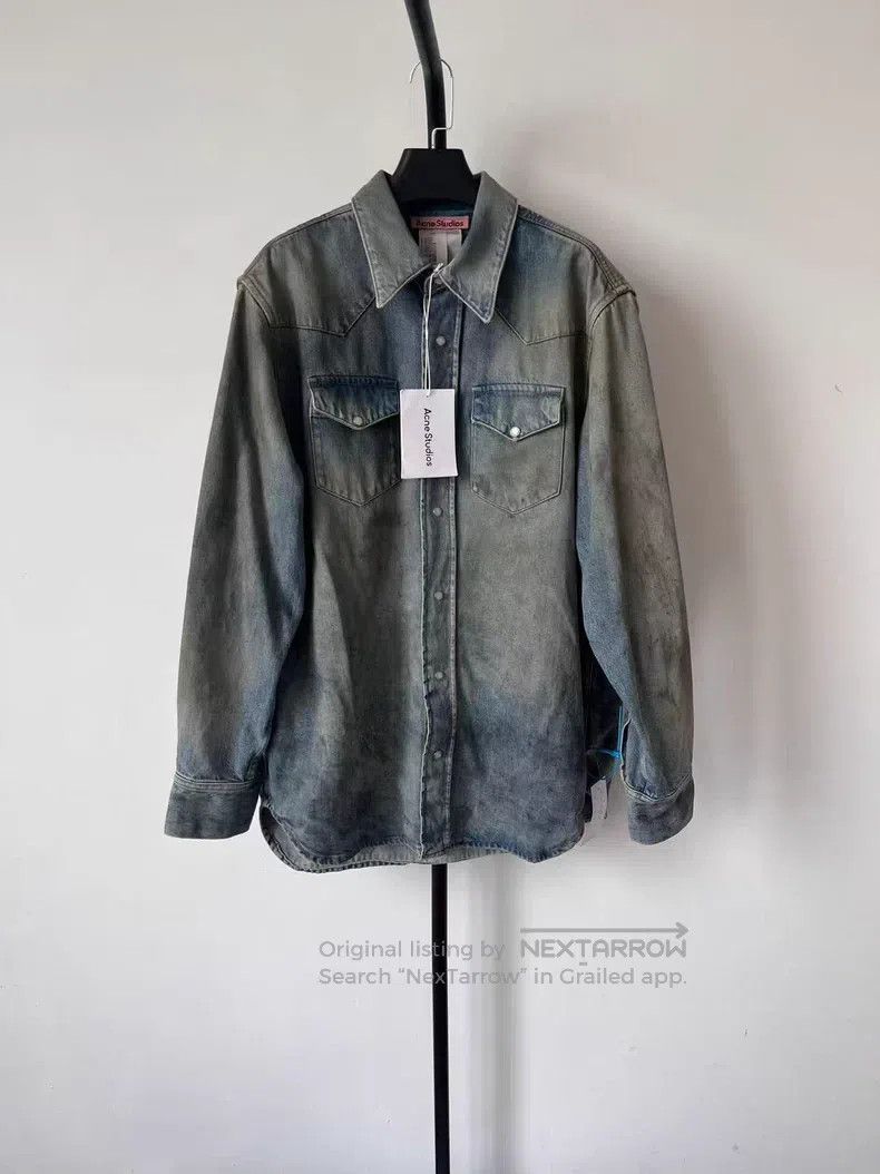 Acne Studios Acne Studios size:46 Vintage Washed Denim Button-Down Shir Size US S / EU 44-46 / 1 - 1 Thumbnail