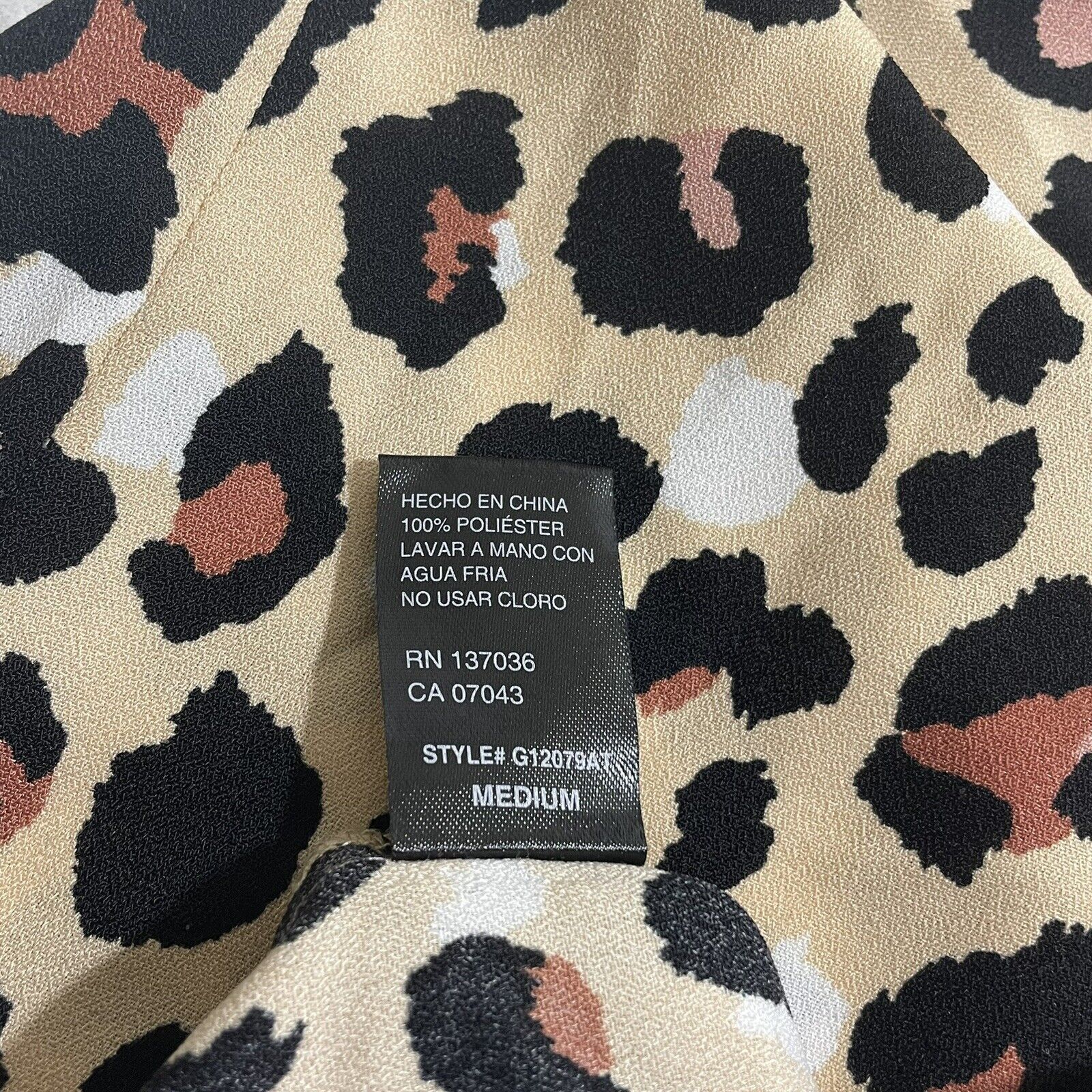 Other Paper Crane Cheetah Print Button Front Short Sleeve Collared Size M / US 6-8 / IT 42-44 - 11 Thumbnail