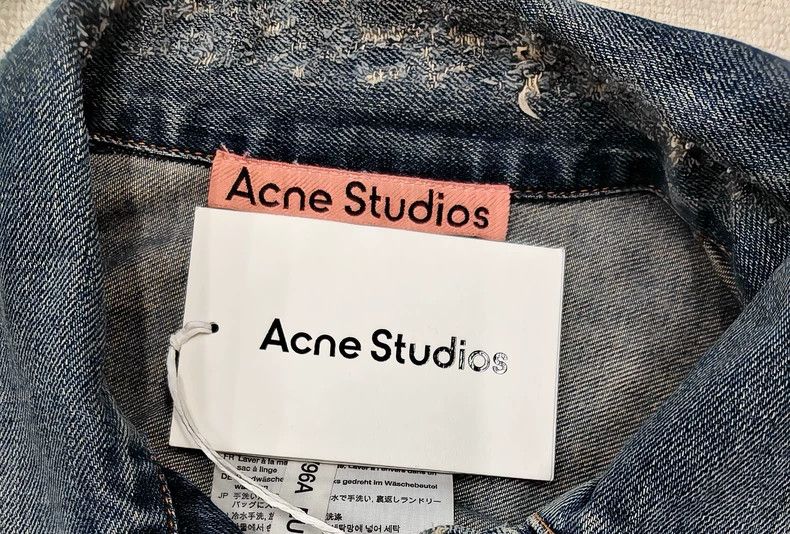 Acne Studios Acne Studios Washed denim jacket stained with rotten mud Size US S / EU 44-46 / 1 - 6 Thumbnail
