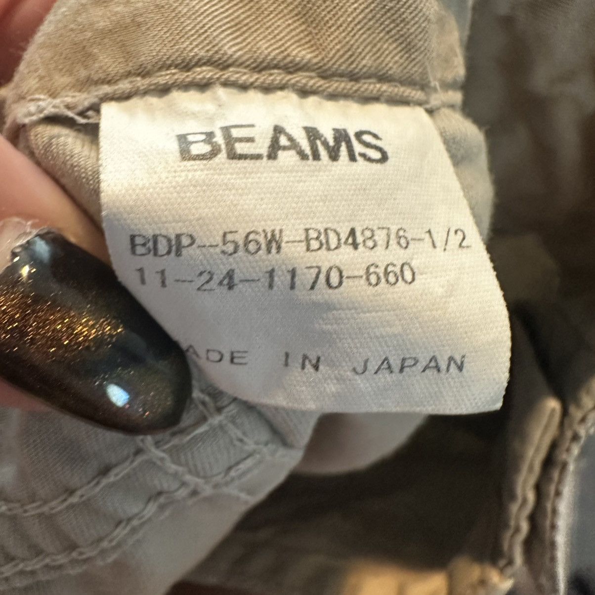 Beams Japan × Japanese Brand × Vintage Beams Japan 100% Cotton Khaki Pants Military Style Japanese Size US 28 / EU 44 - 5 Thumbnail